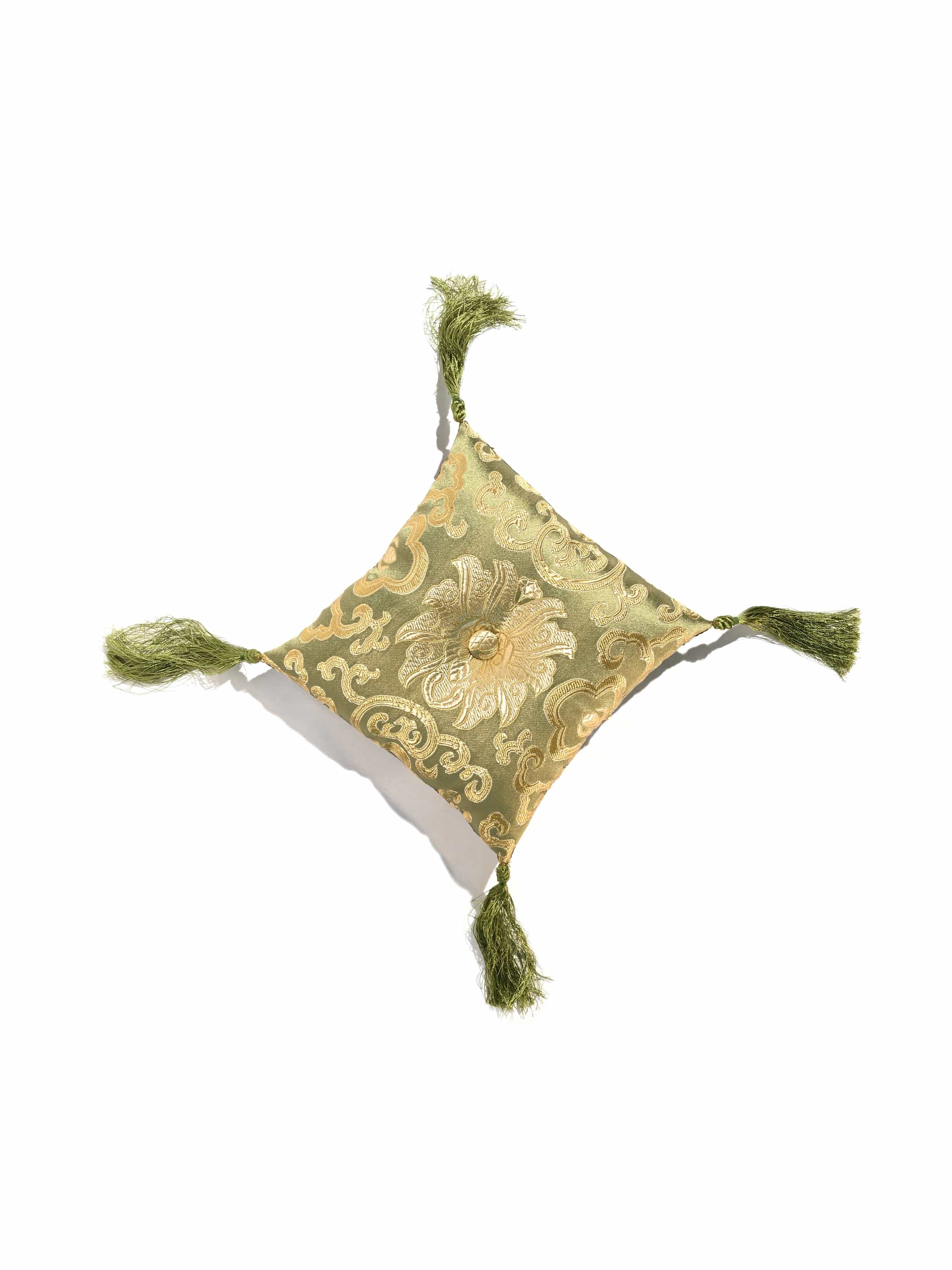7 Inch Lotus Singing Bowl Cushion, Handmade Certified Fair Trade - Image 10