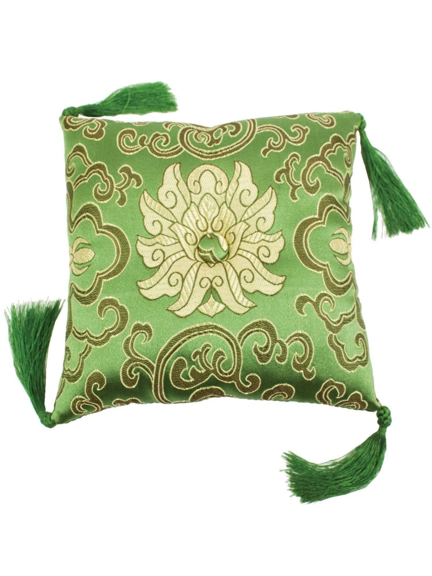 7 Inch Lotus Singing Bowl Cushion, Handmade Certified Fair Trade - Image 11