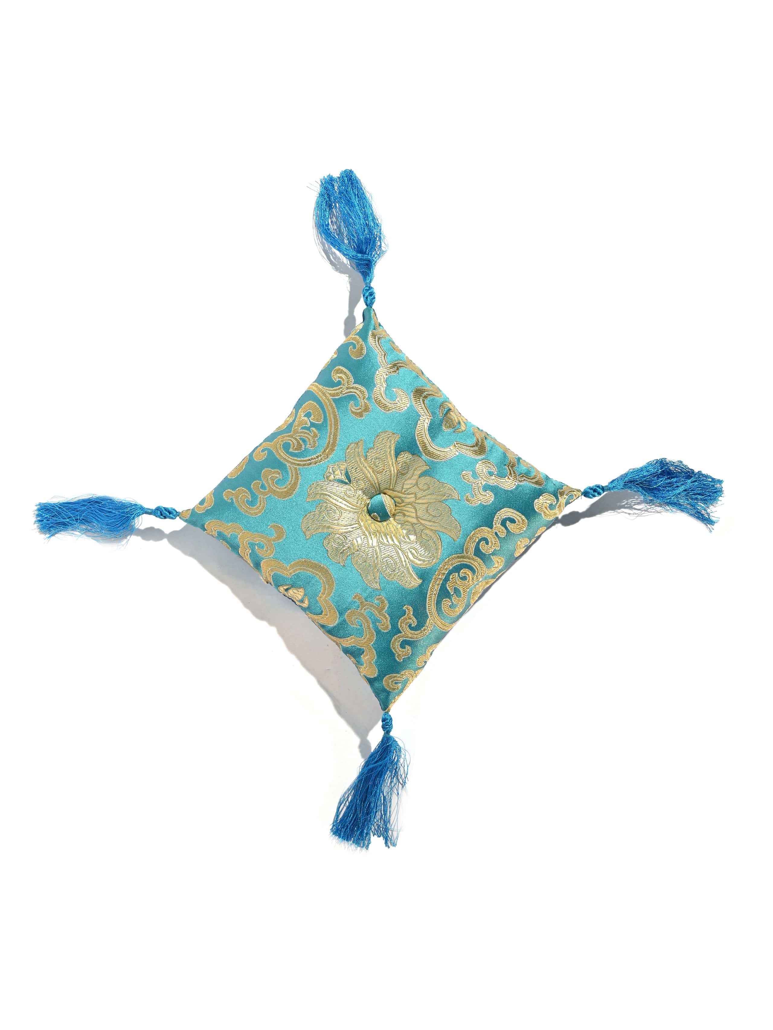 7 Inch Lotus Singing Bowl Cushion, Handmade Certified Fair Trade - Image 14