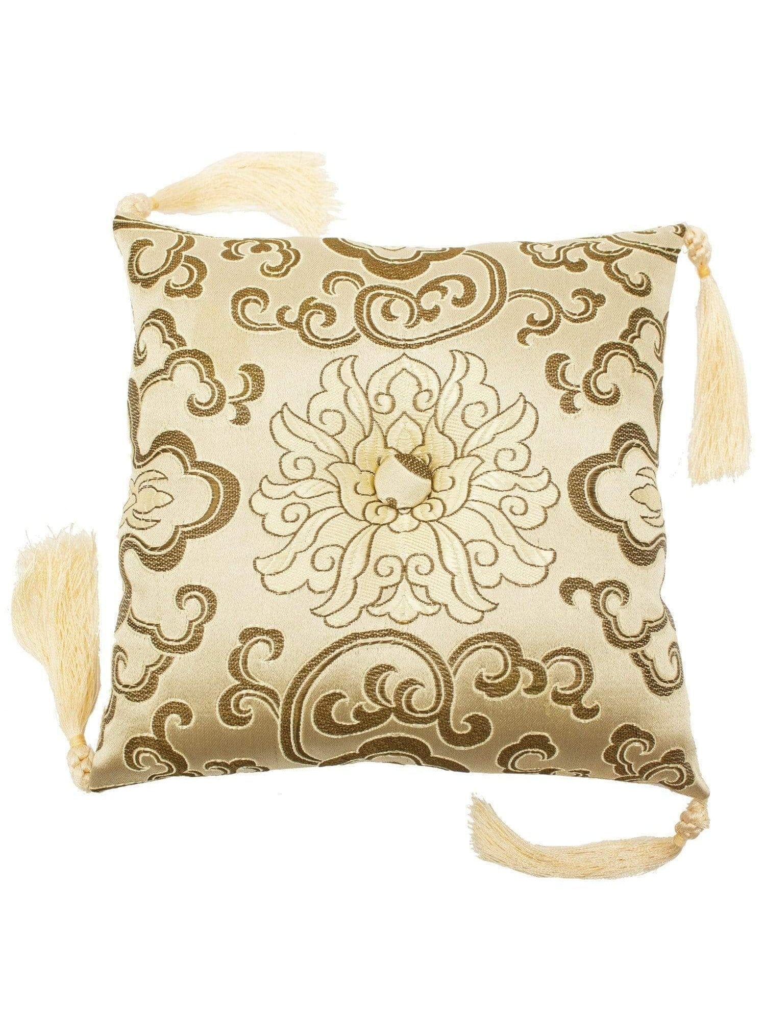 7 Inch Lotus Singing Bowl Cushion, Handmade Certified Fair Trade - Image 15