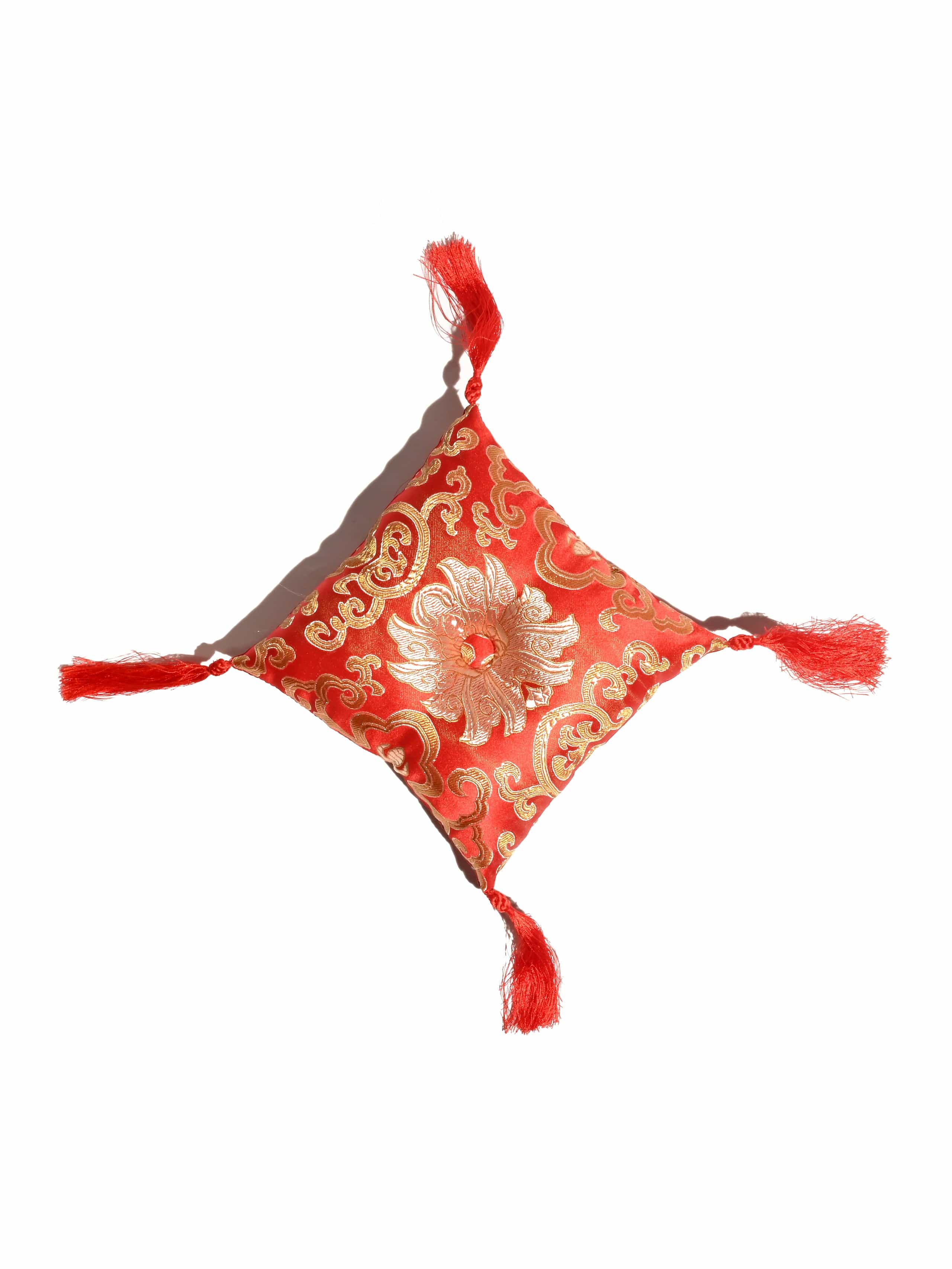 7 Inch Lotus Singing Bowl Cushion, Handmade Certified Fair Trade - Image 17