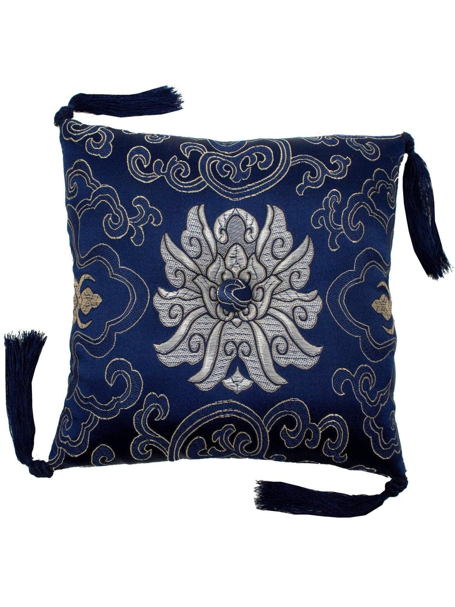 7 Inch Lotus Singing Bowl Cushion, Handmade Certified Fair Trade - Image 4
