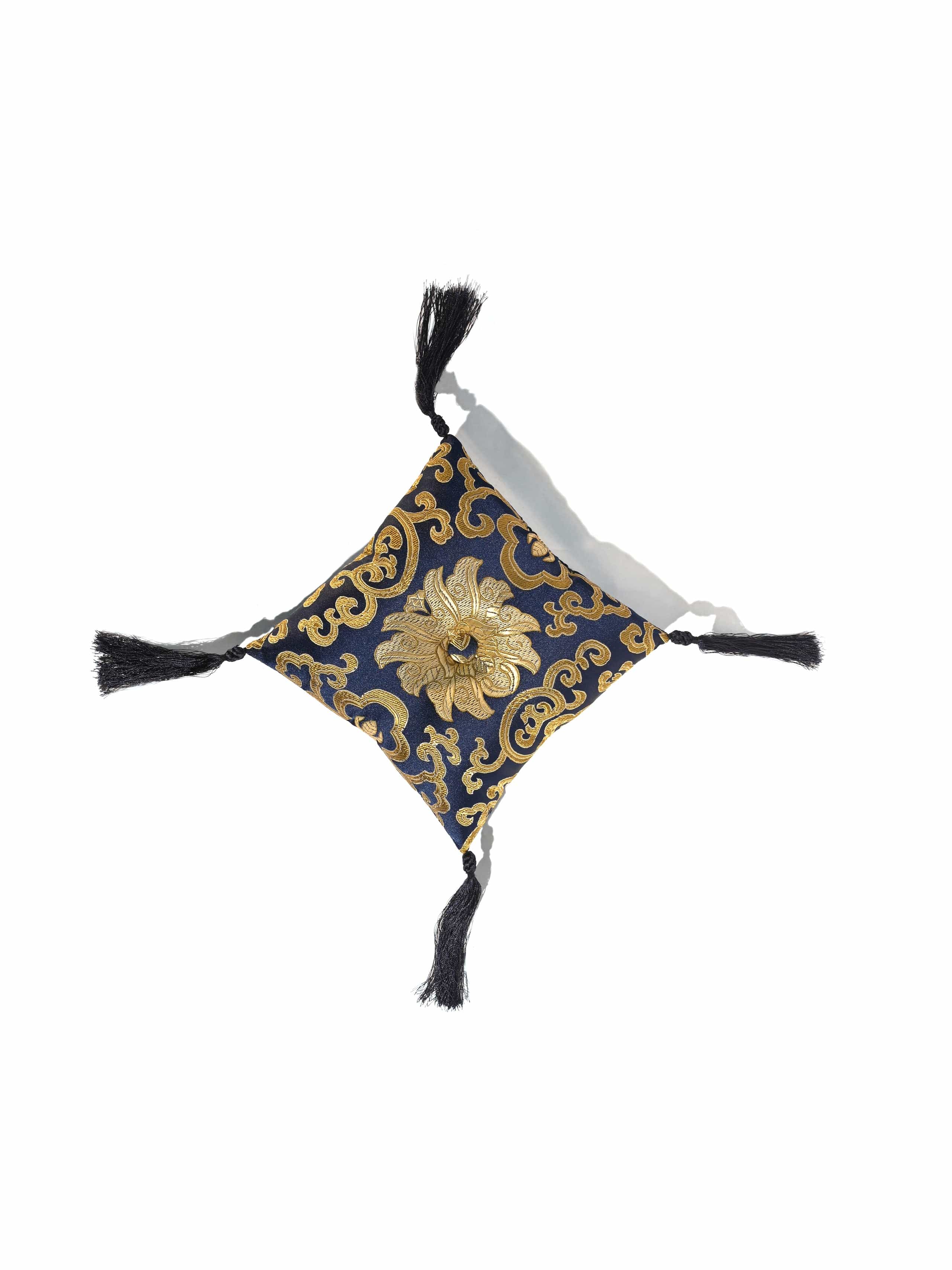 7 Inch Lotus Singing Bowl Cushion, Handmade Certified Fair Trade - Image 5