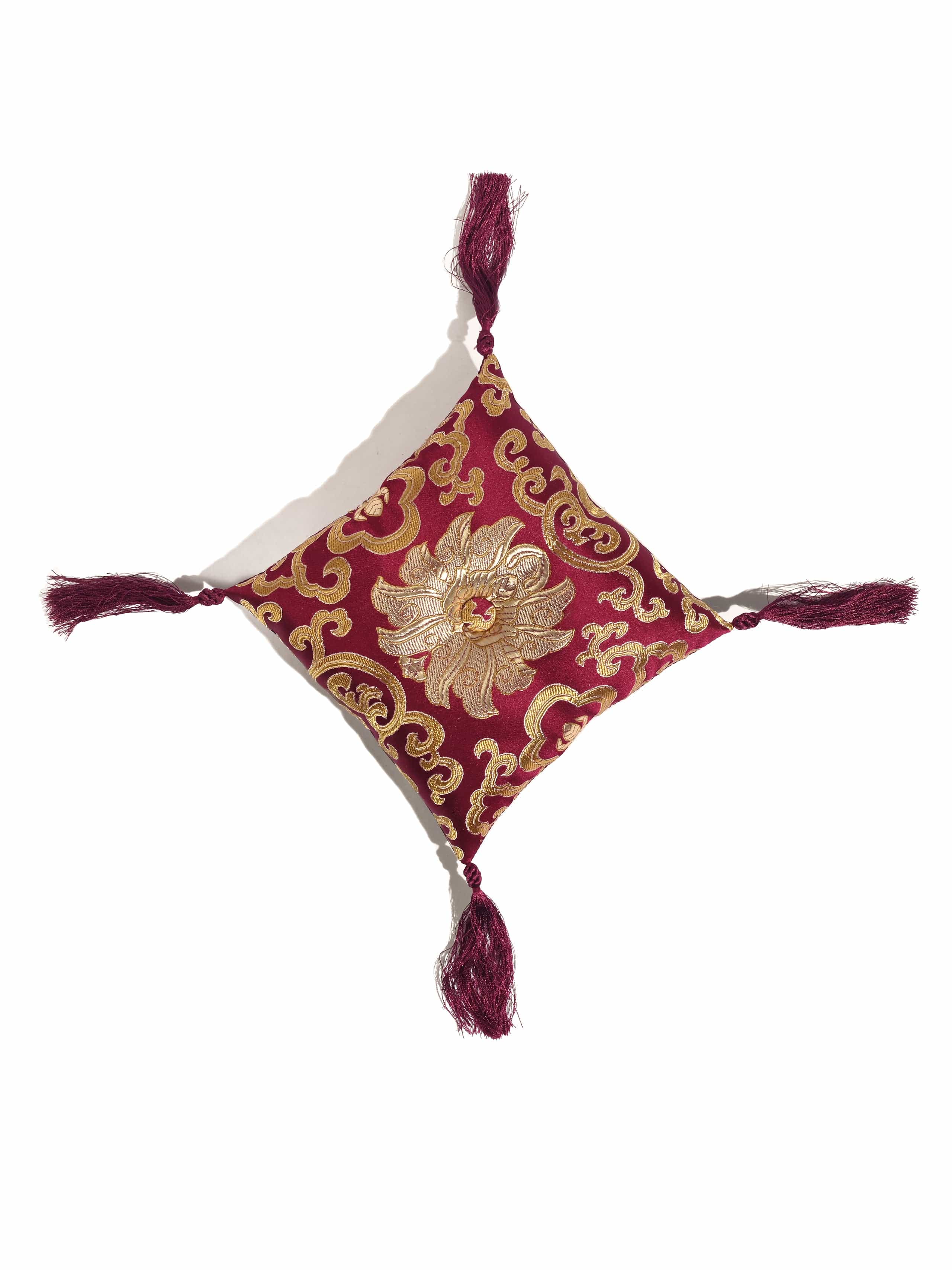 7 Inch Lotus Singing Bowl Cushion, Handmade Certified Fair Trade - Image 6