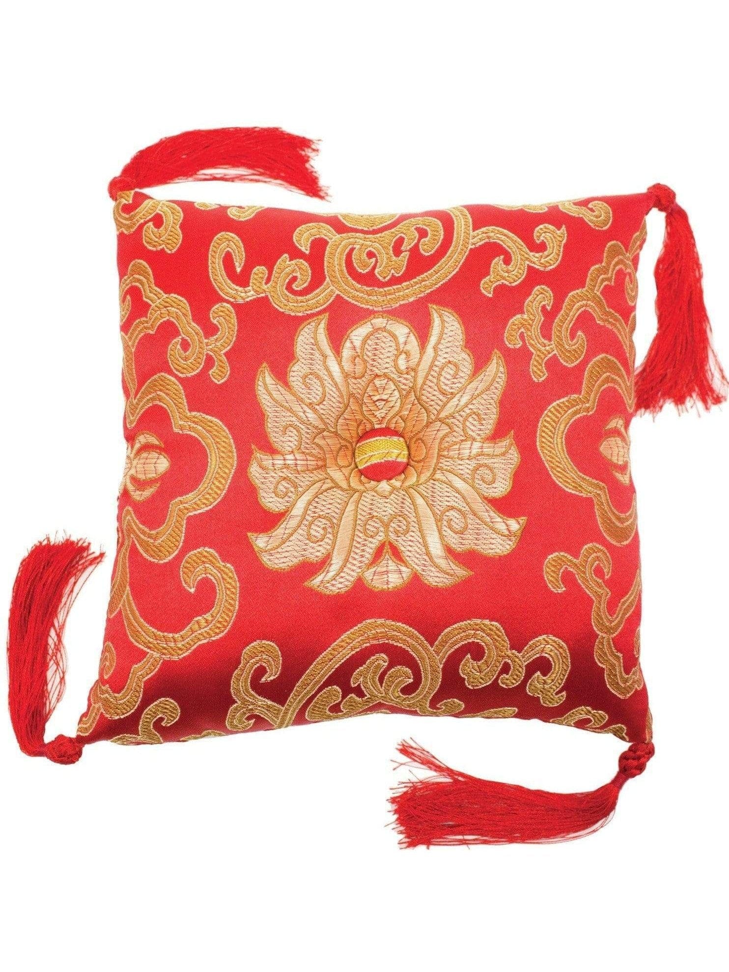 7 Inch Lotus Singing Bowl Cushion, Handmade Certified Fair Trade - Image 8