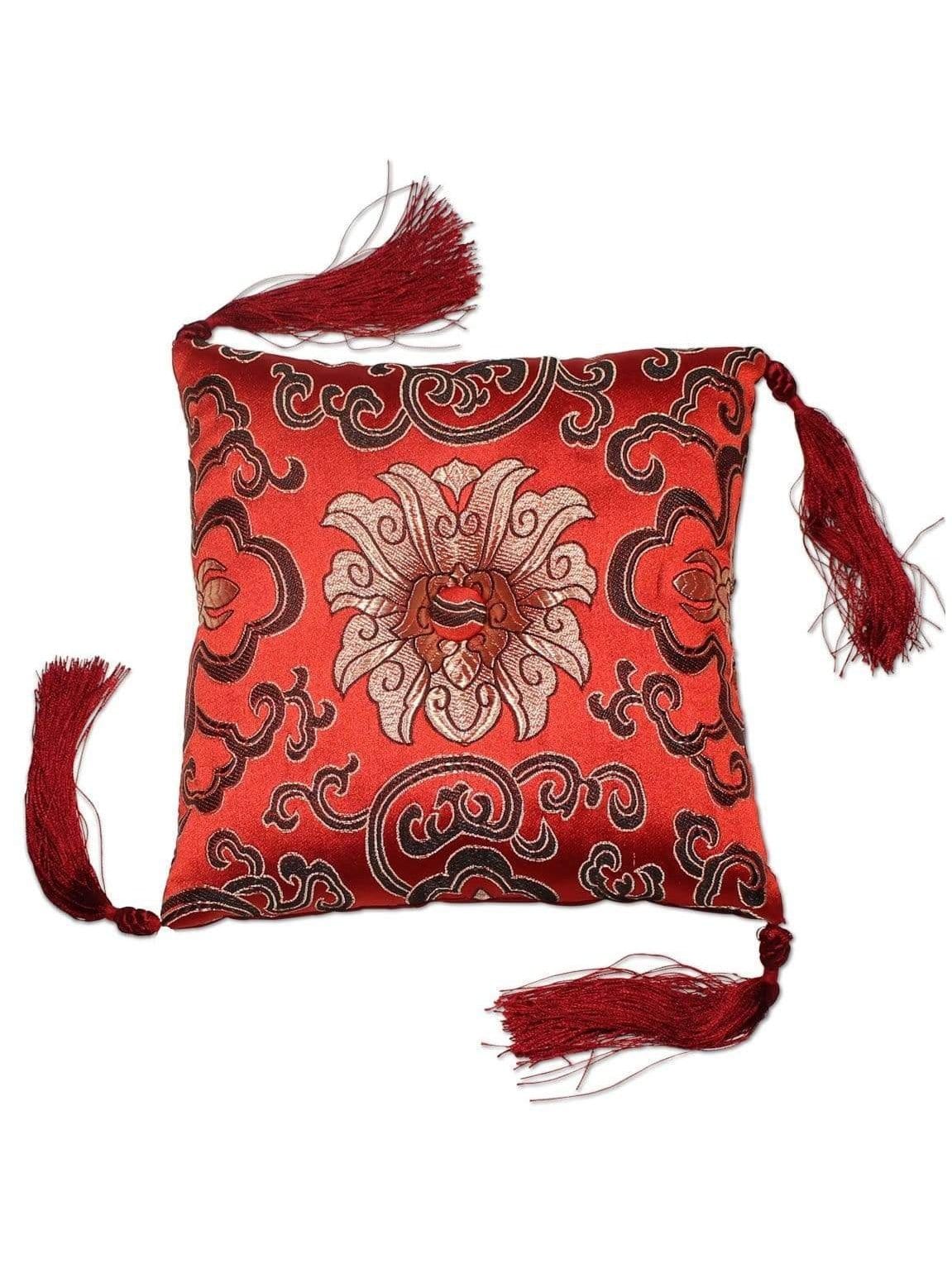 7 Inch Lotus Singing Bowl Cushion, Handmade Certified Fair Trade - Image 9