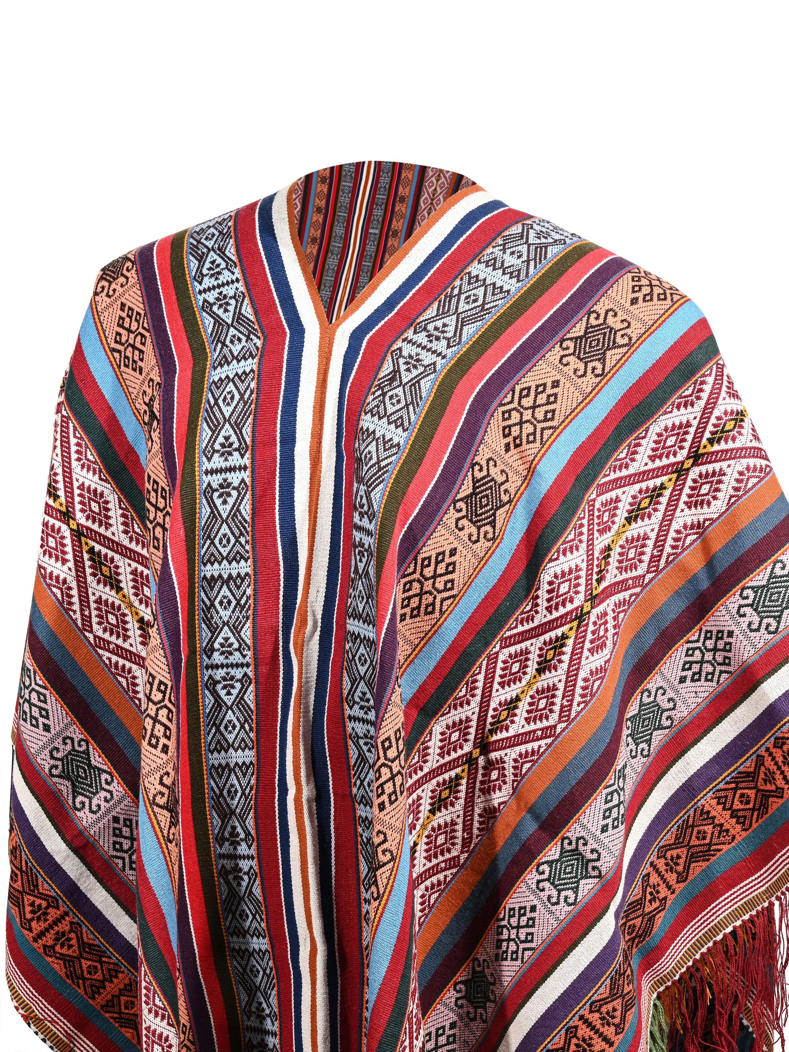 Alpaca Acrylic Blend Poncho - Image 2