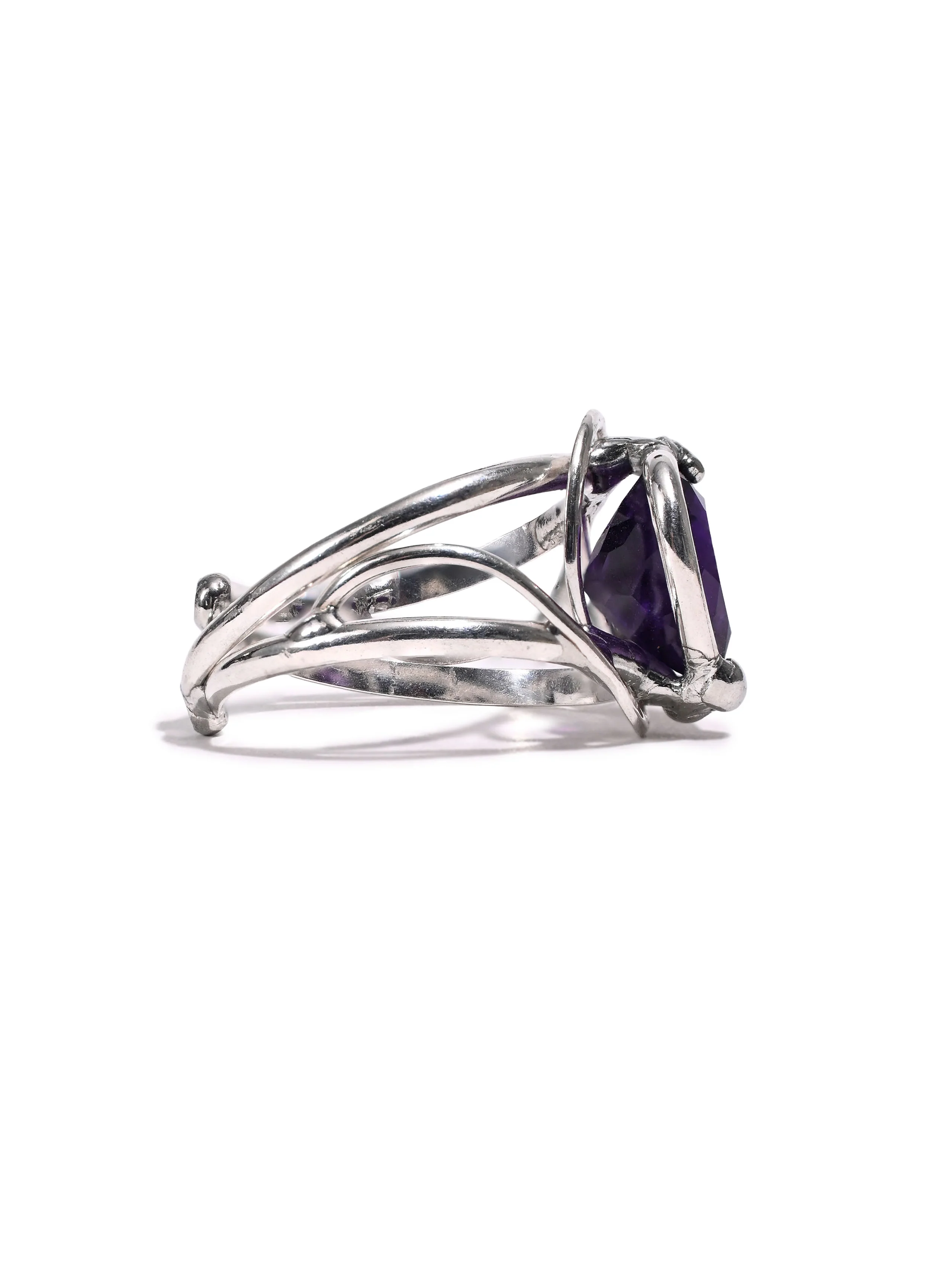 Amethyst Heart Ring - Image 4