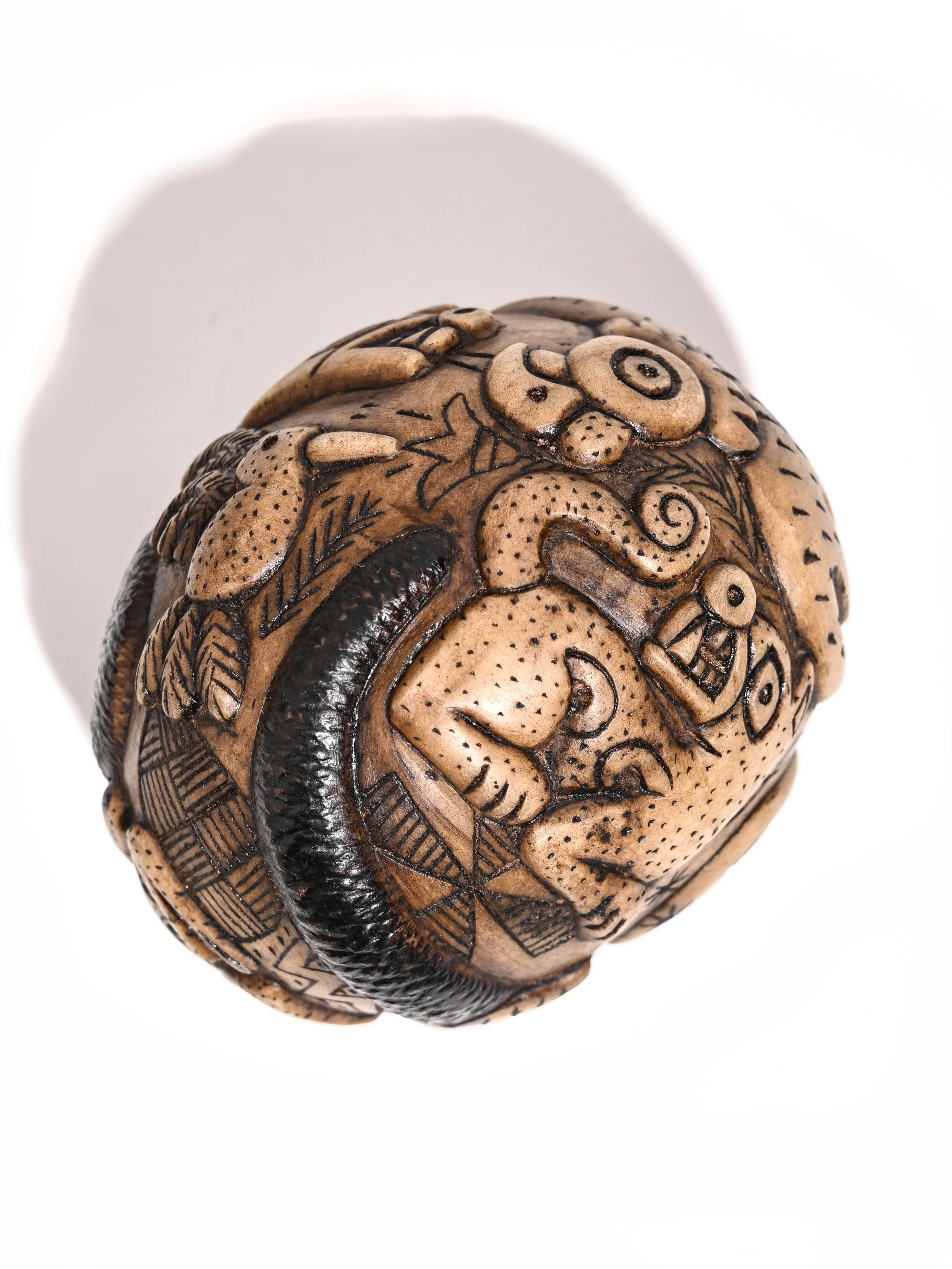 Andean Mother Egg Stone Carving - Image 4