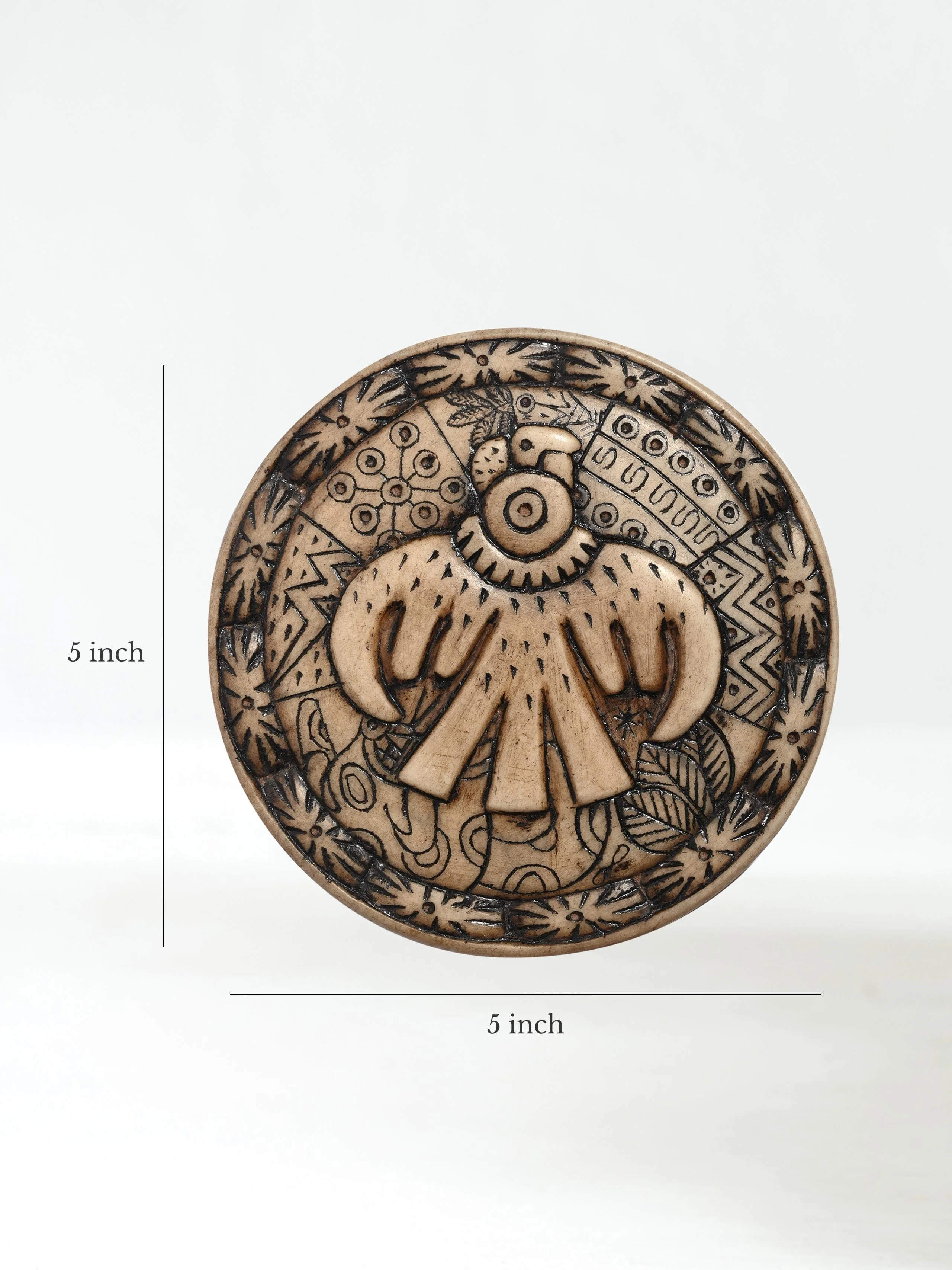 Andean Symbology Tile - Condor - Round - Image 3