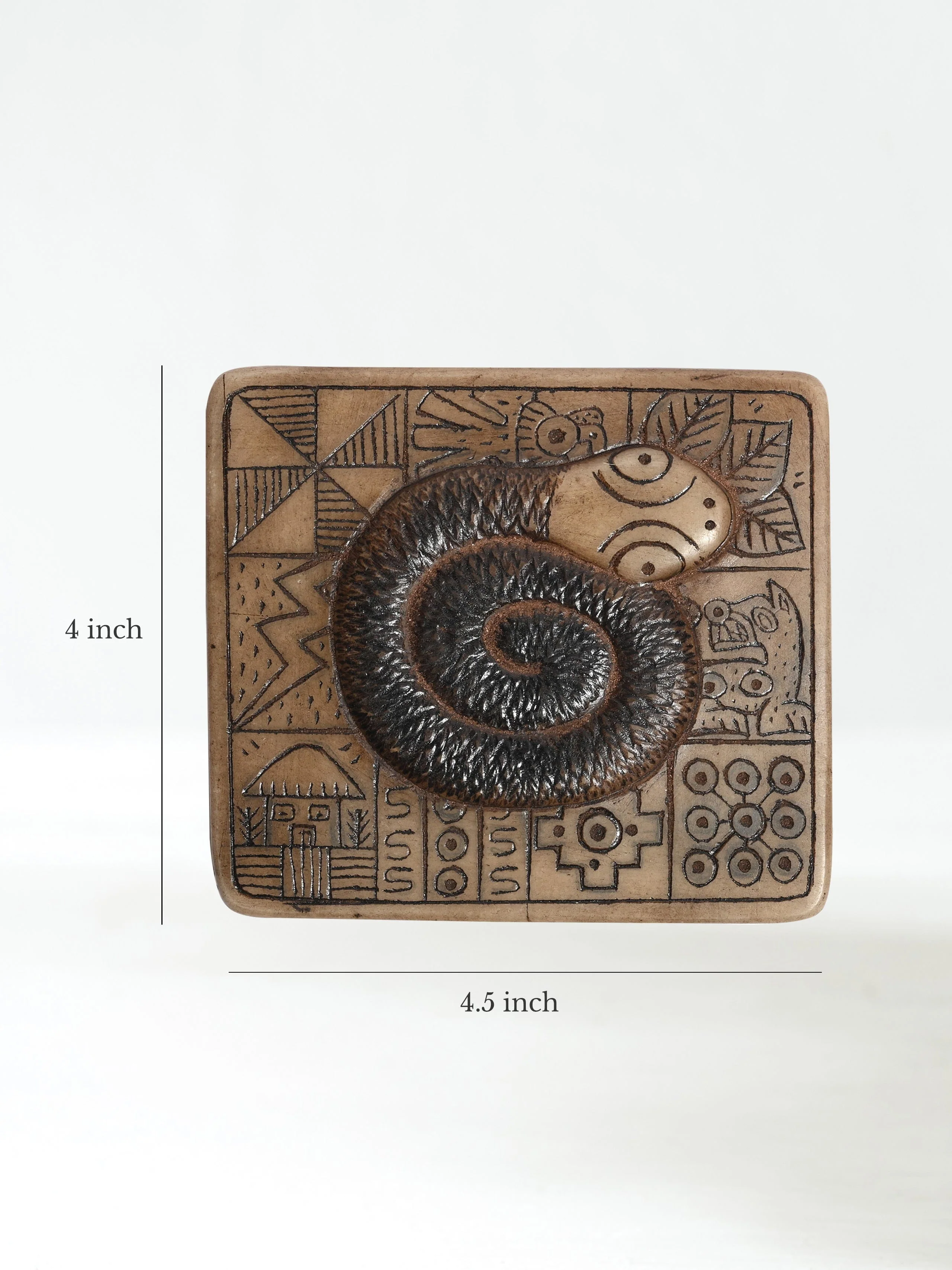 Andean Symbology Tile - Serpent - Square - Image 3