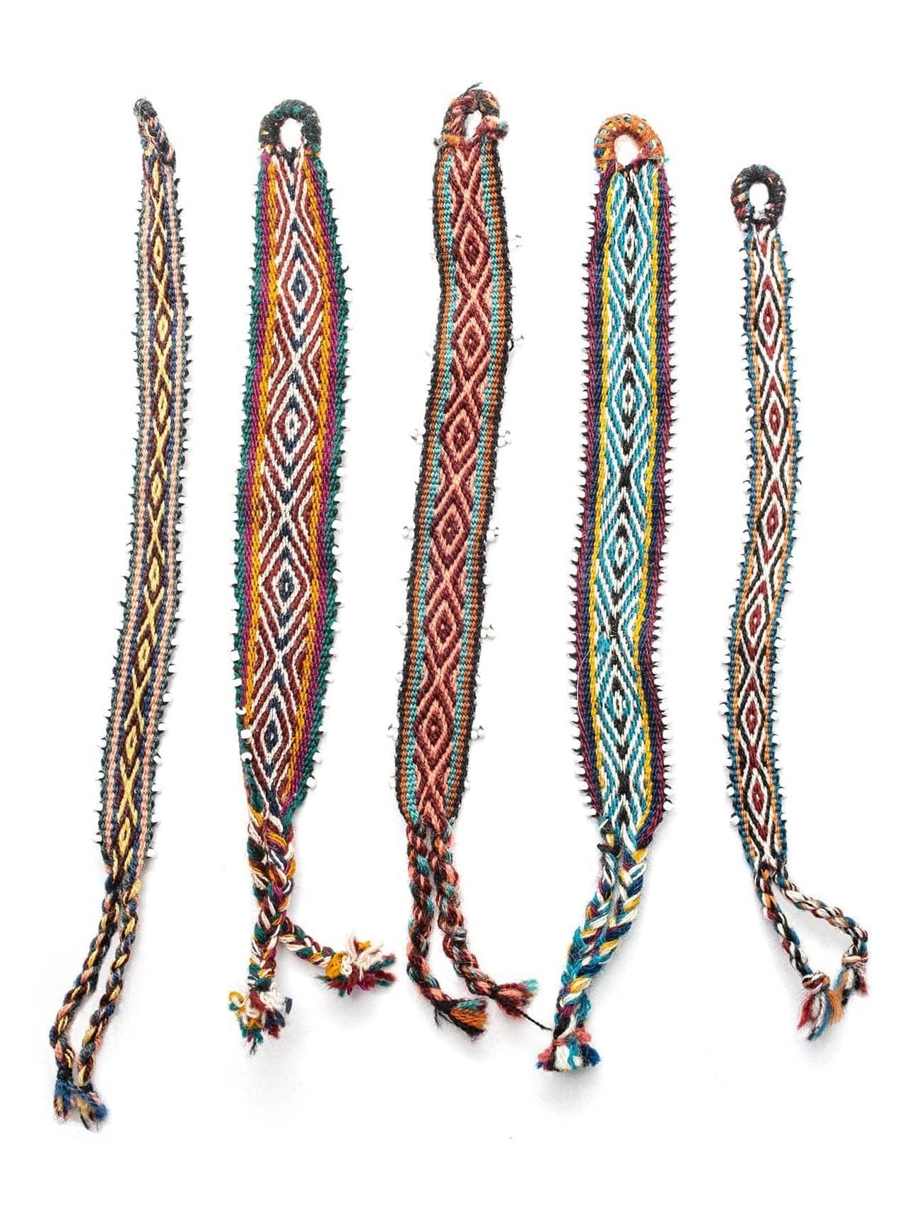 Andean Woven Bracelet w/Beads - Image 2