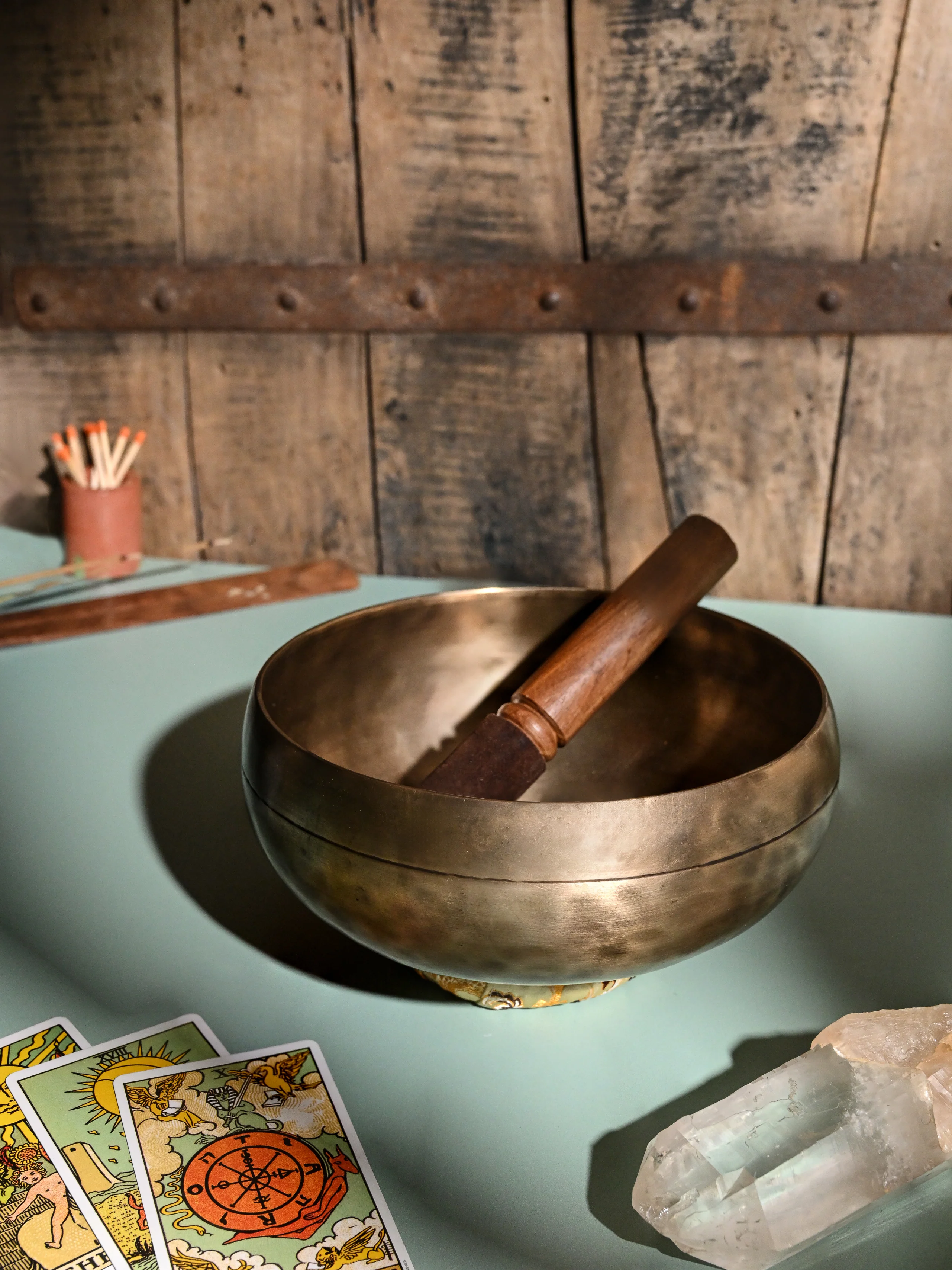 Antique Finish Tibetan Healing Grade Singing Bowl - Image 2
