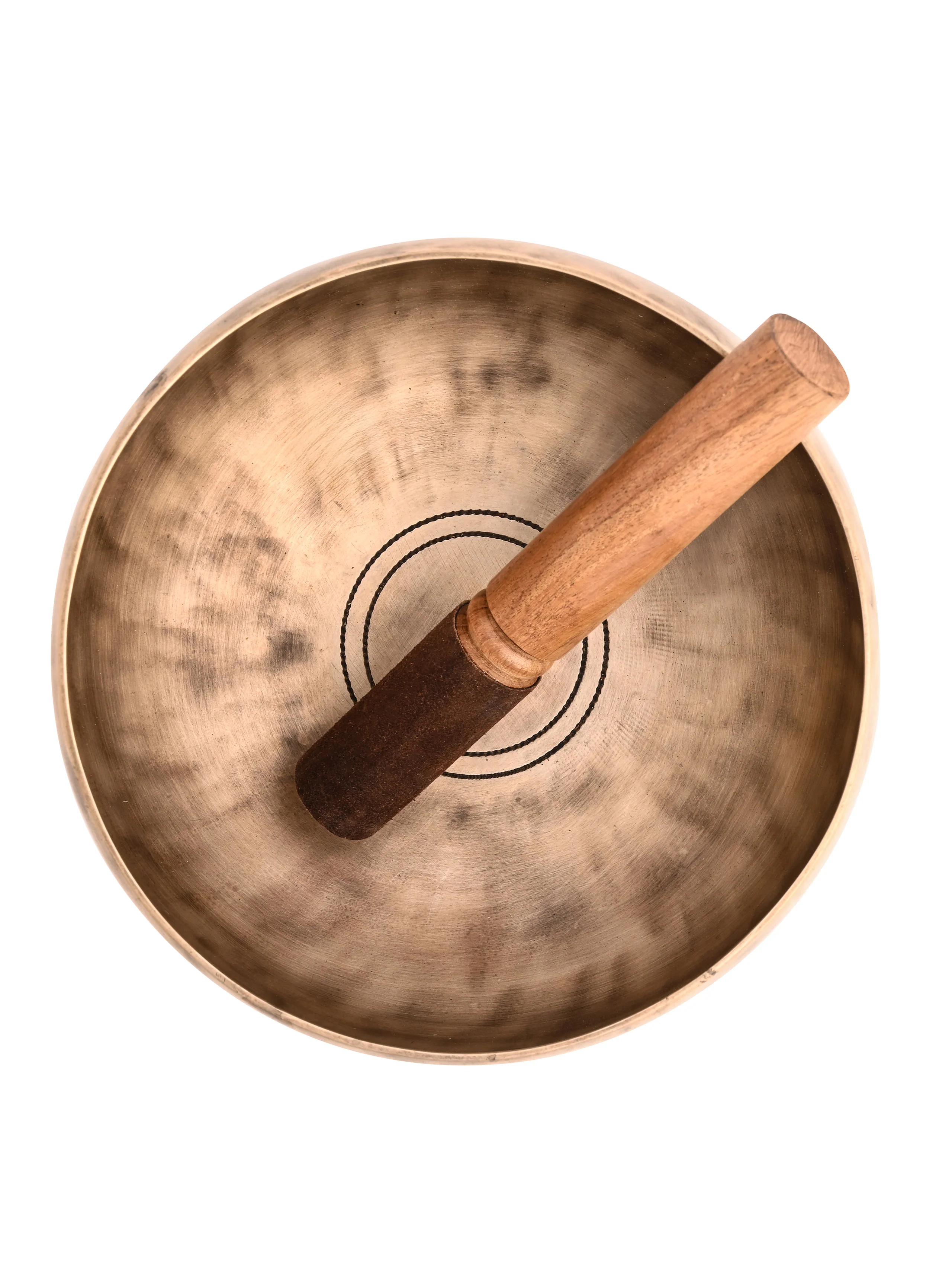 Antique Finish Tibetan Healing Grade Singing Bowl - Image 3