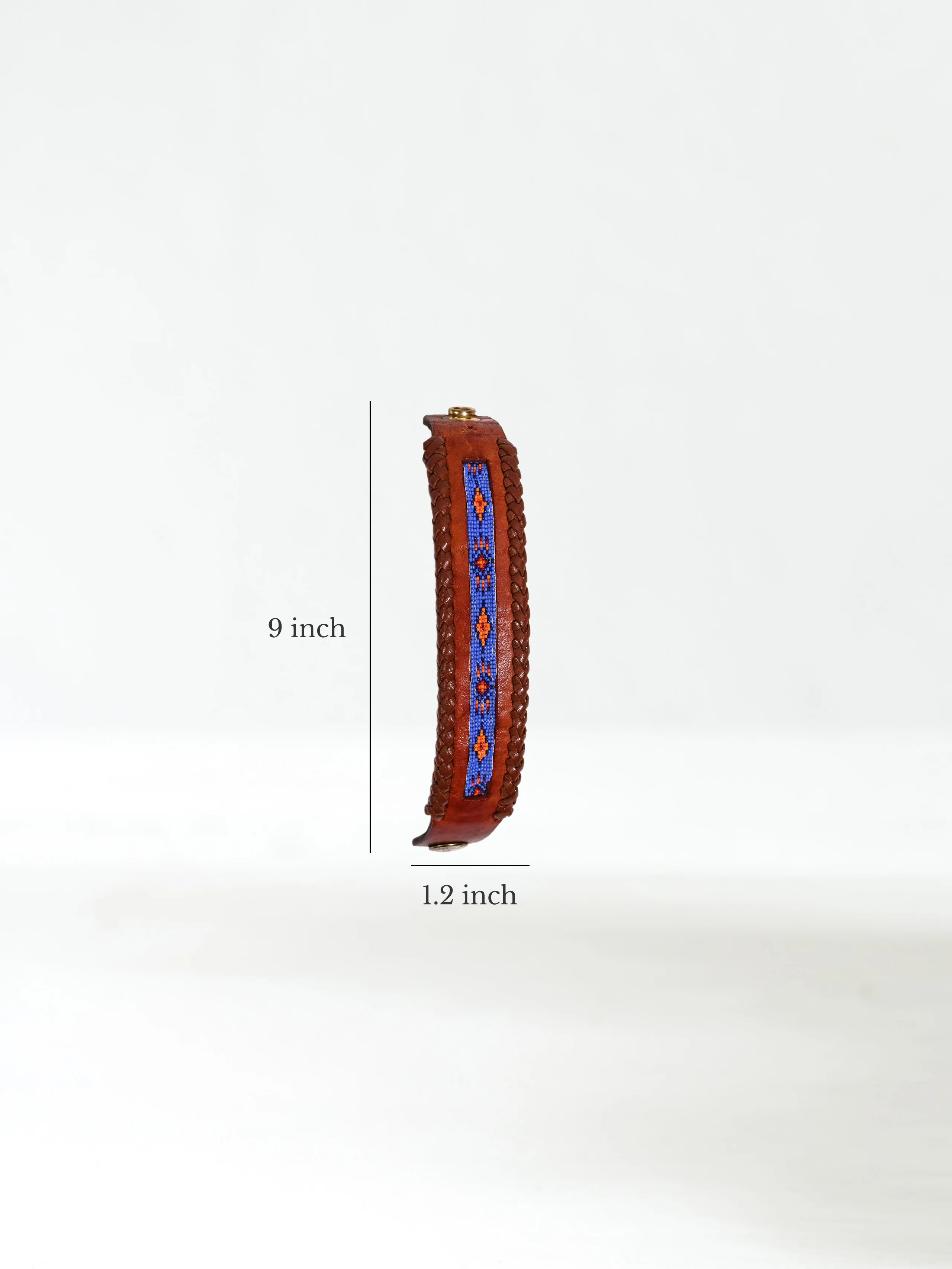 Artisan Leather Cuff Bracelet - Image 6