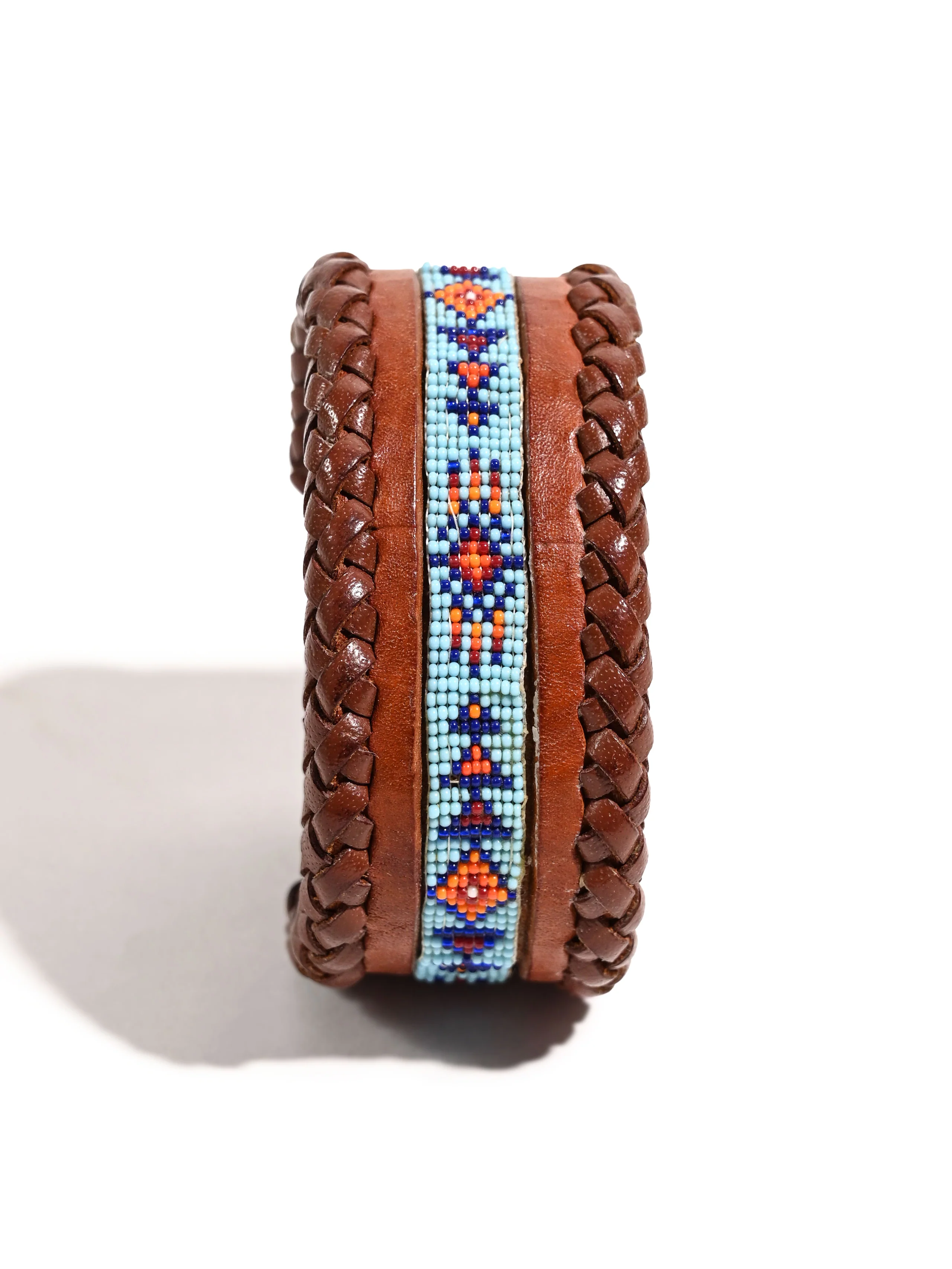 Artisan Leather Cuff Bracelet - Image 8