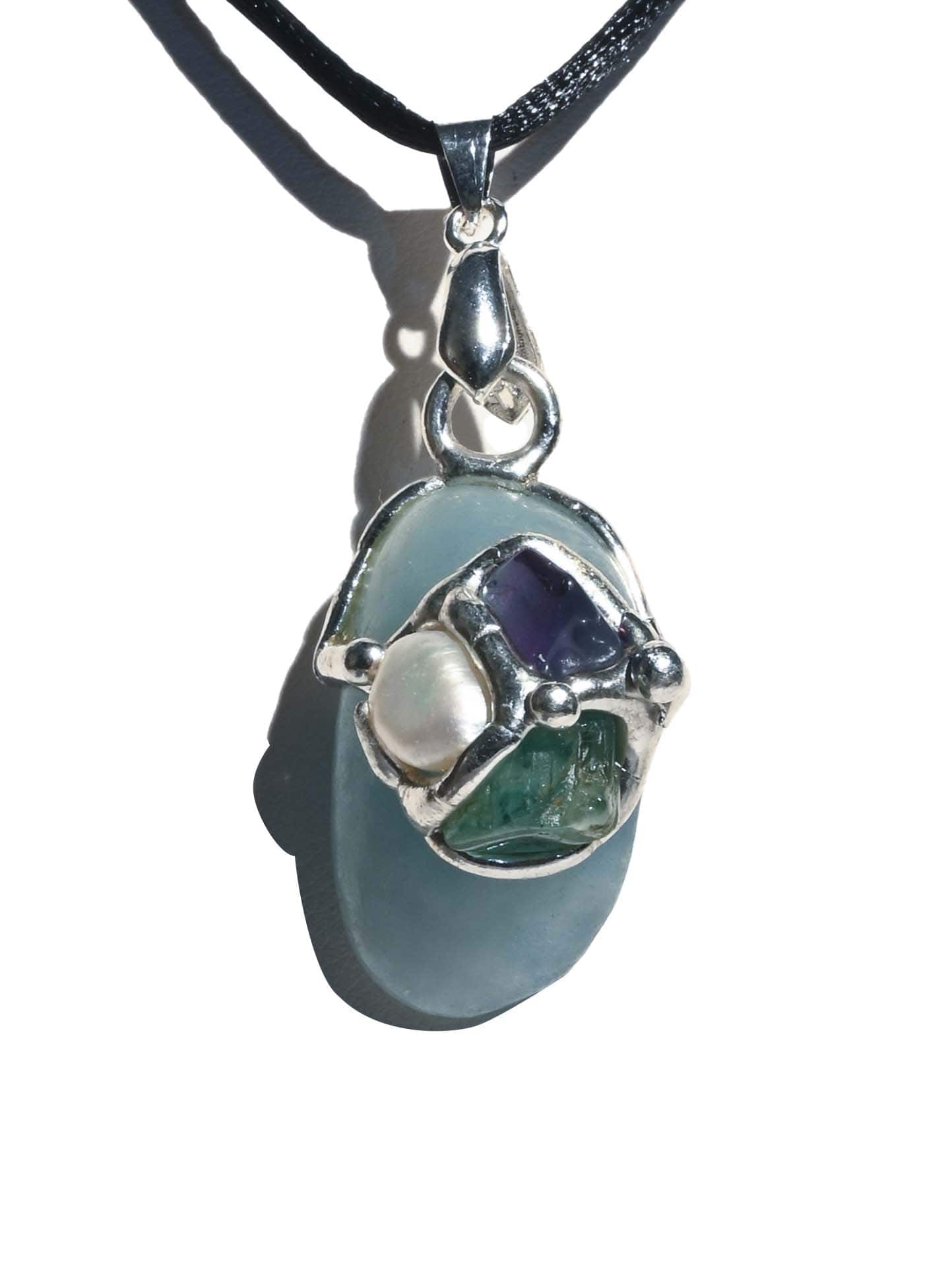 Ask, Believe, Receive Gem Drop Pendant - Image 2