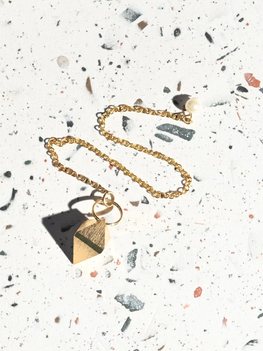 Ask Bob Pendulum - Brass Pyramid