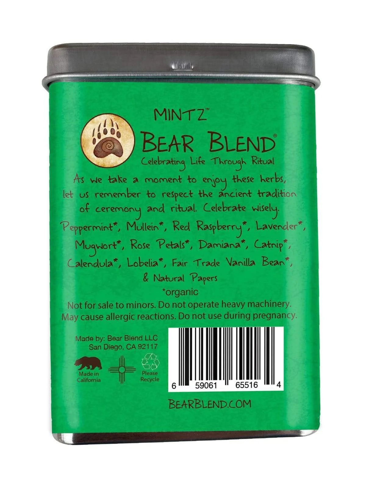 Bear Blend Organic Smoke Blend - Mintz - Image 5