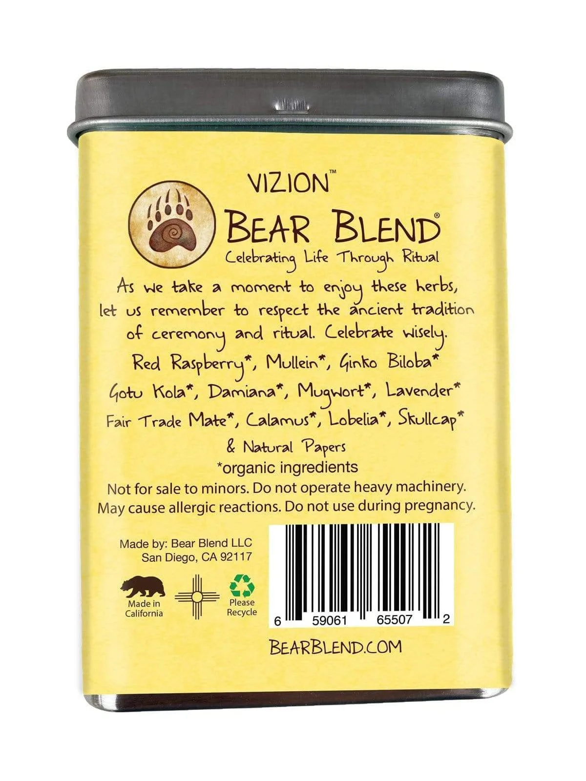 Bear Blend Organic Smoke Blend - Vizion - Image 5