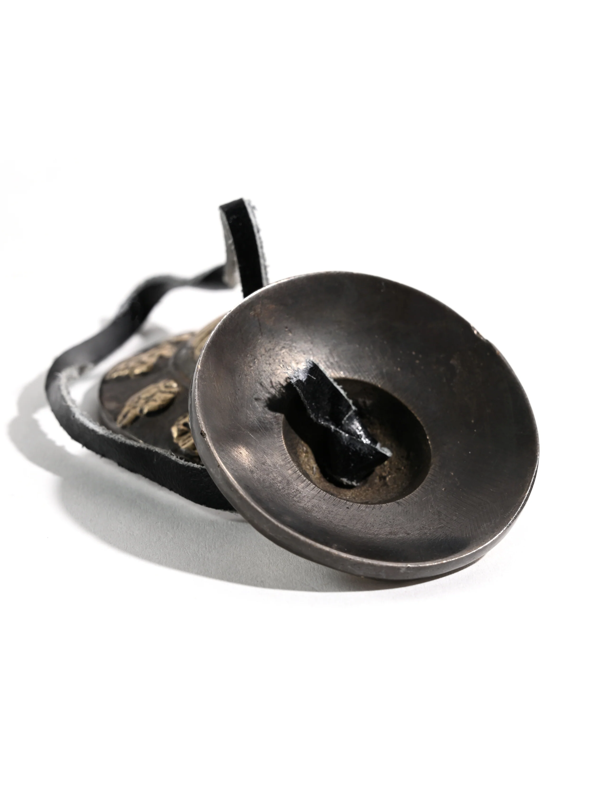 Bronze Eight Auspicious Symbols Tingsha - 1.75 inch - Image 6