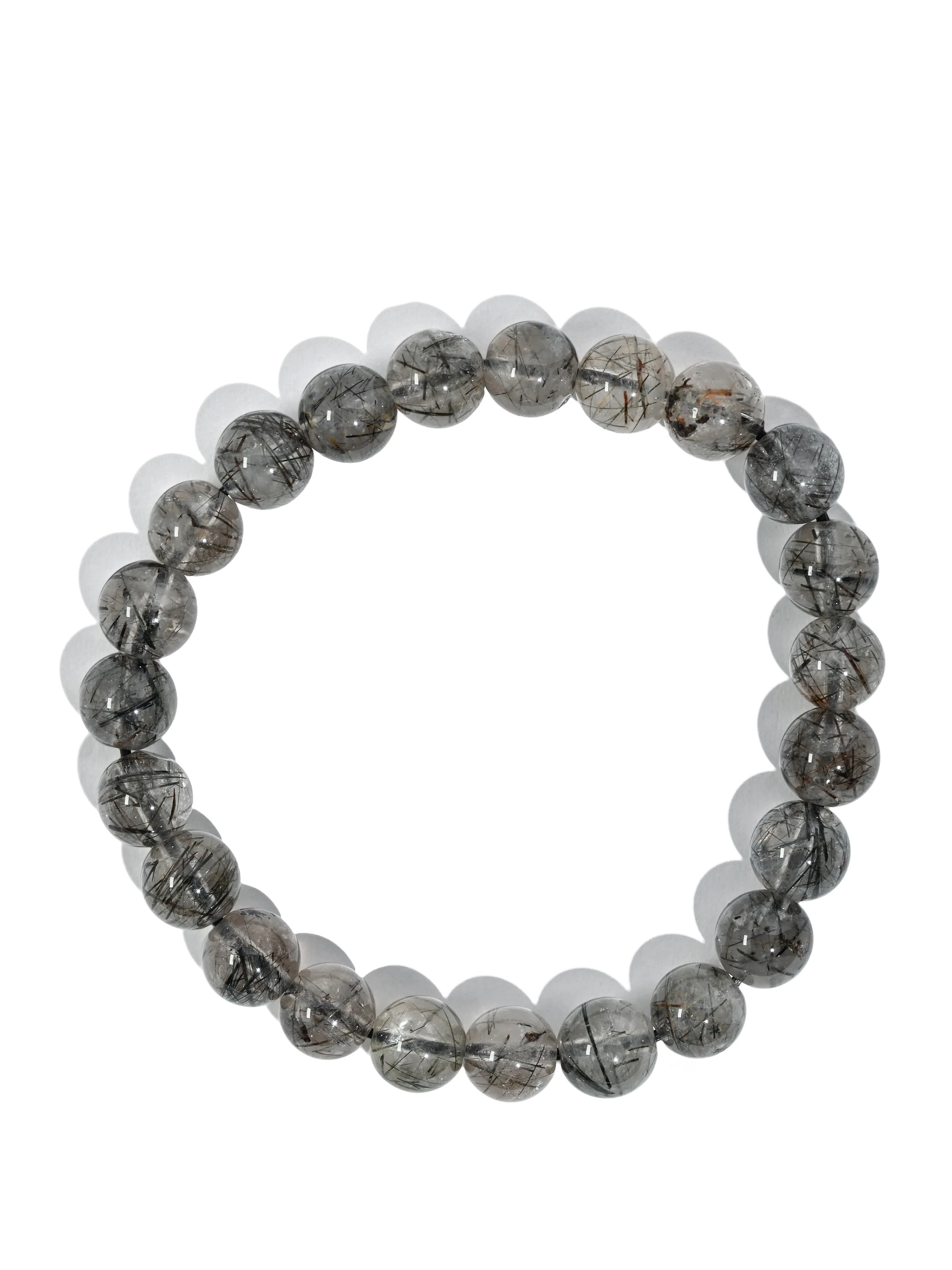 Black Rutilated Quartz Bracelet - Image 3