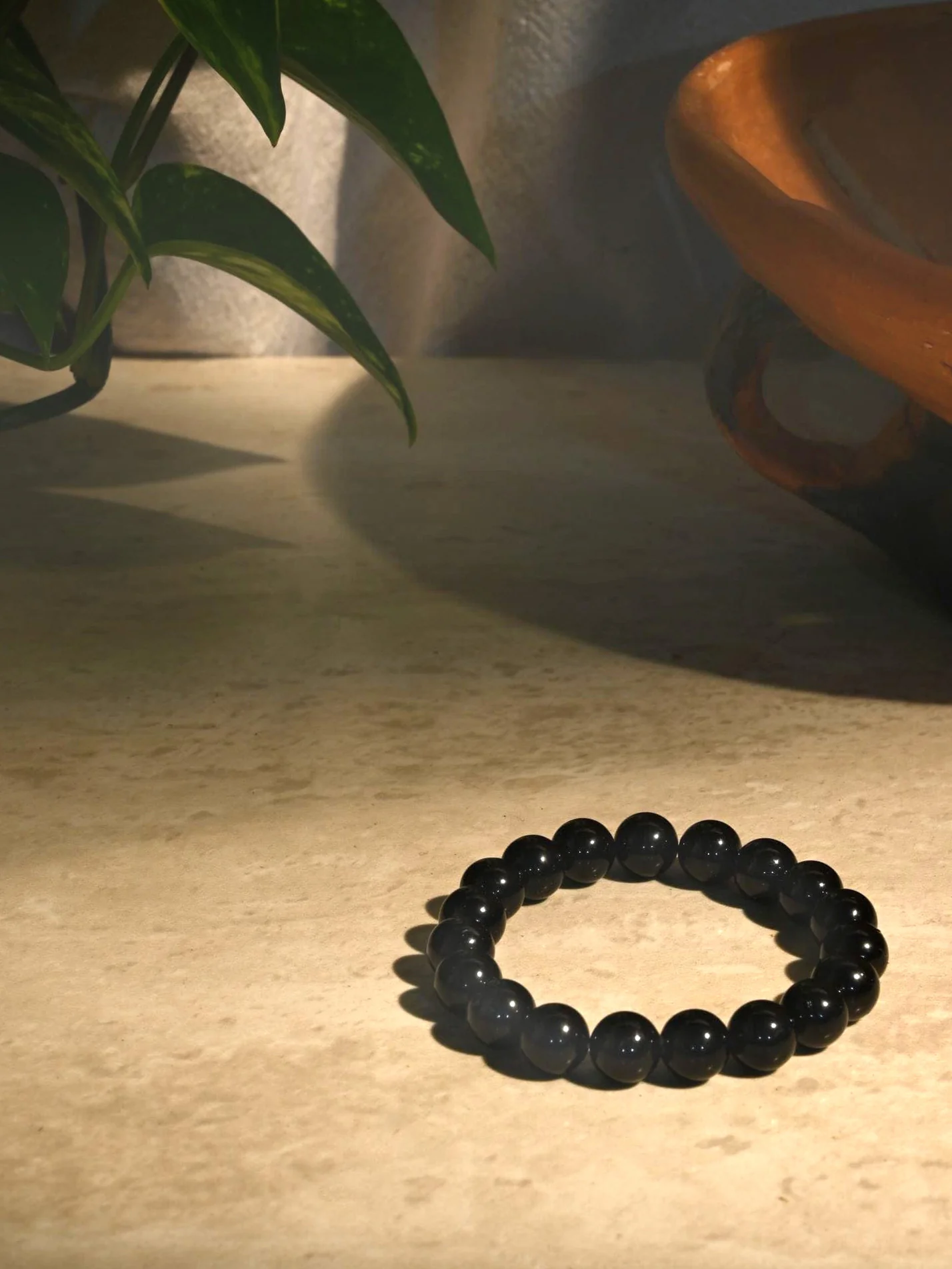 Black Tourmaline Bead Bracelet - Image 2