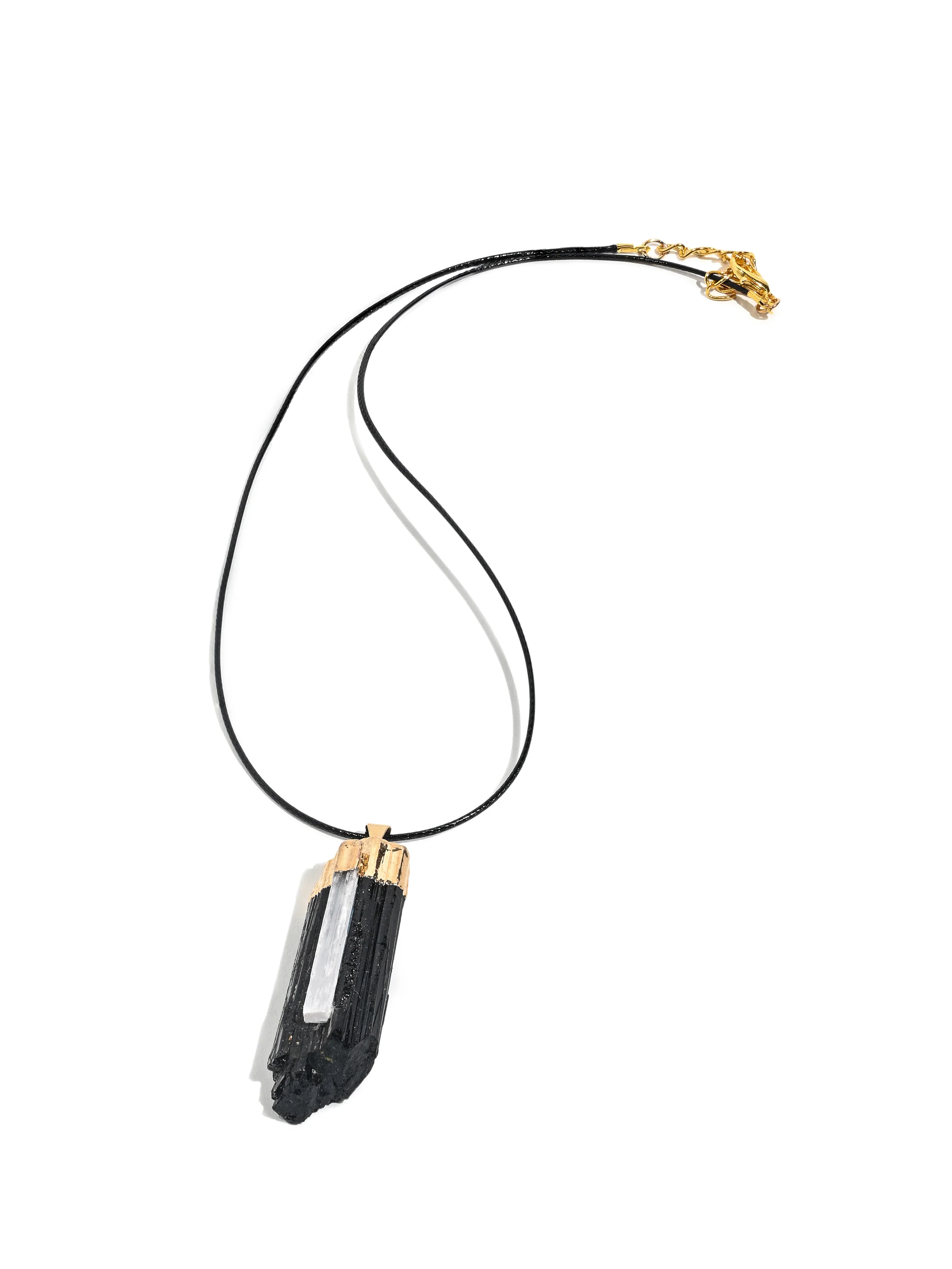 Bodyguard - Black Tourmaline & Selenite Pendant - Image 2