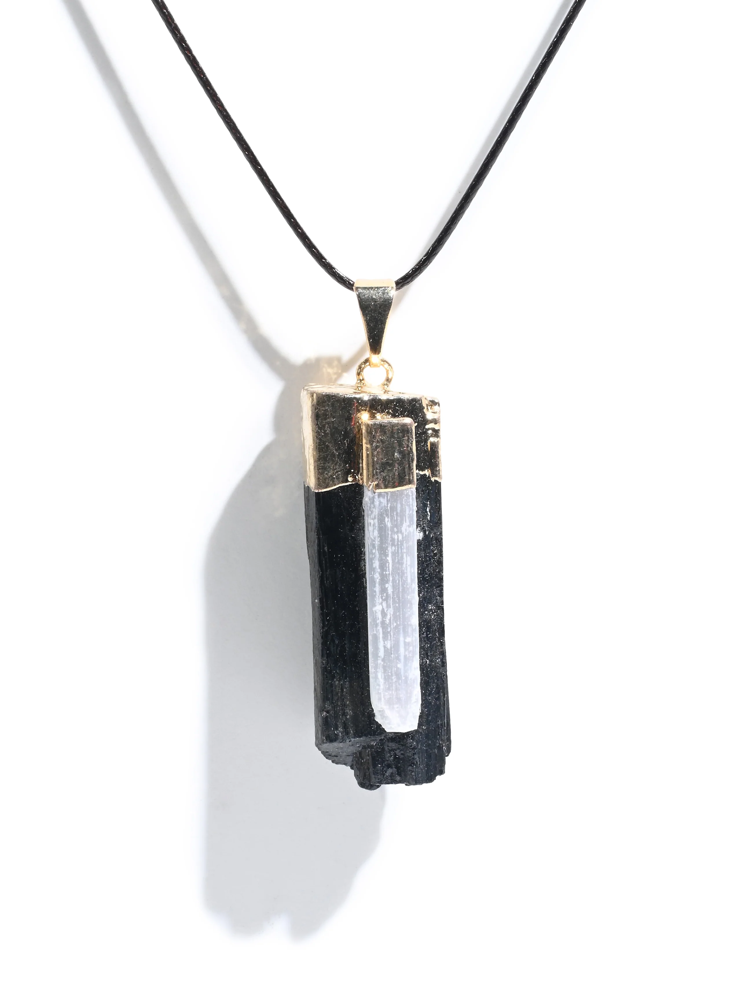 Bodyguard - Black Tourmaline & Selenite Pendant - Image 3