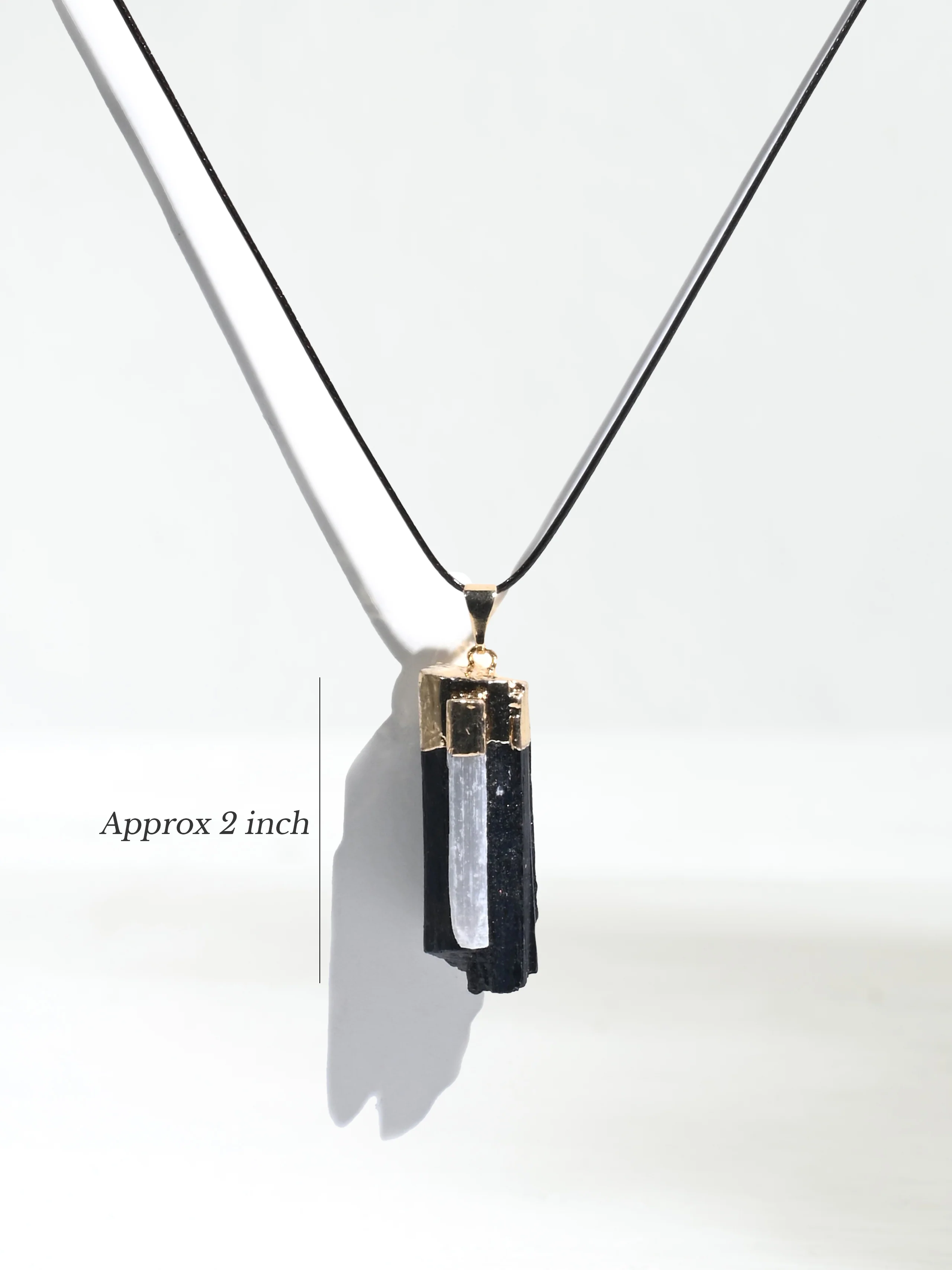 Bodyguard - Black Tourmaline & Selenite Pendant - Image 4