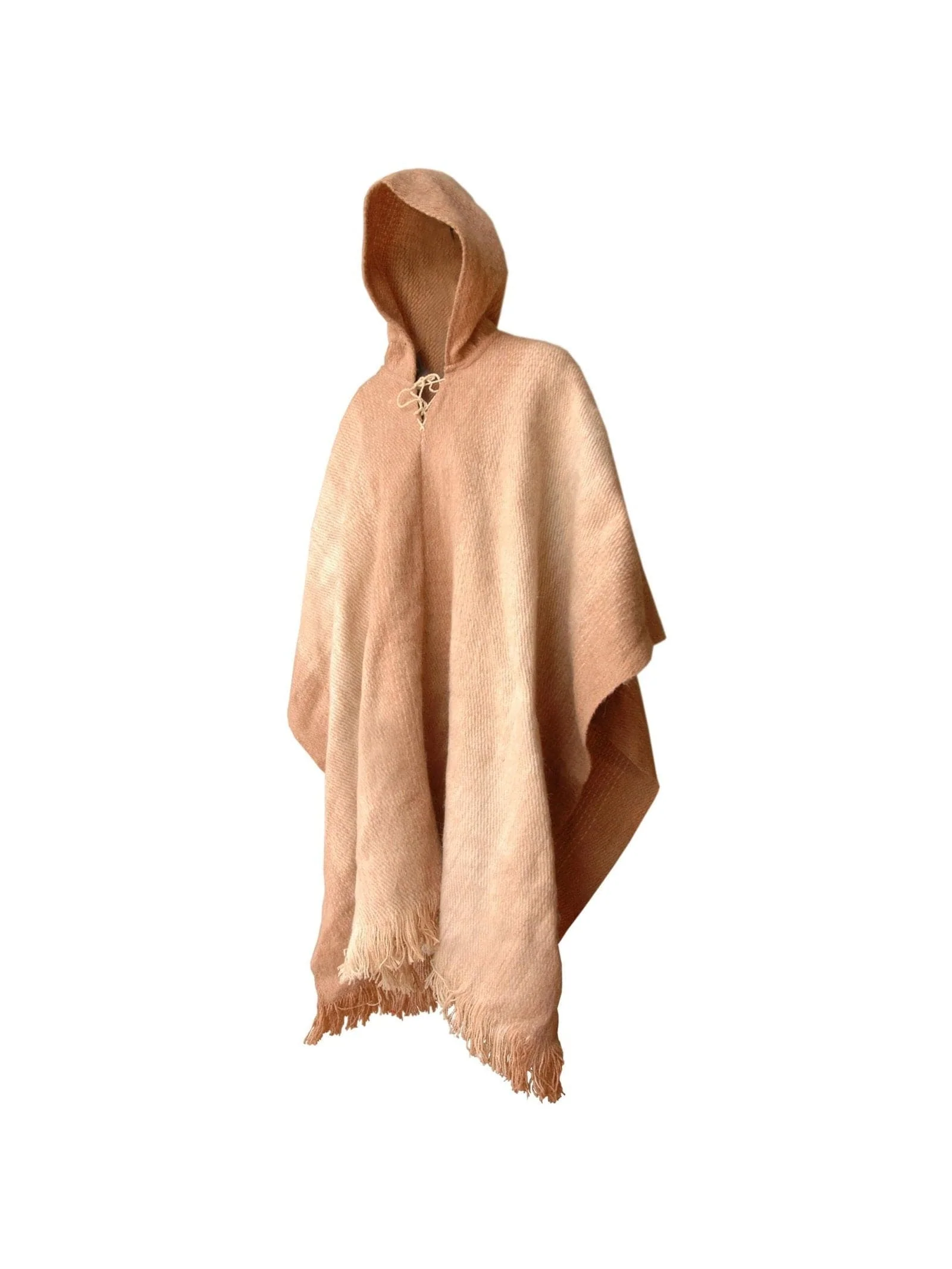 Bolivian "Chacaltaya" Poncho With Hood - Image 2