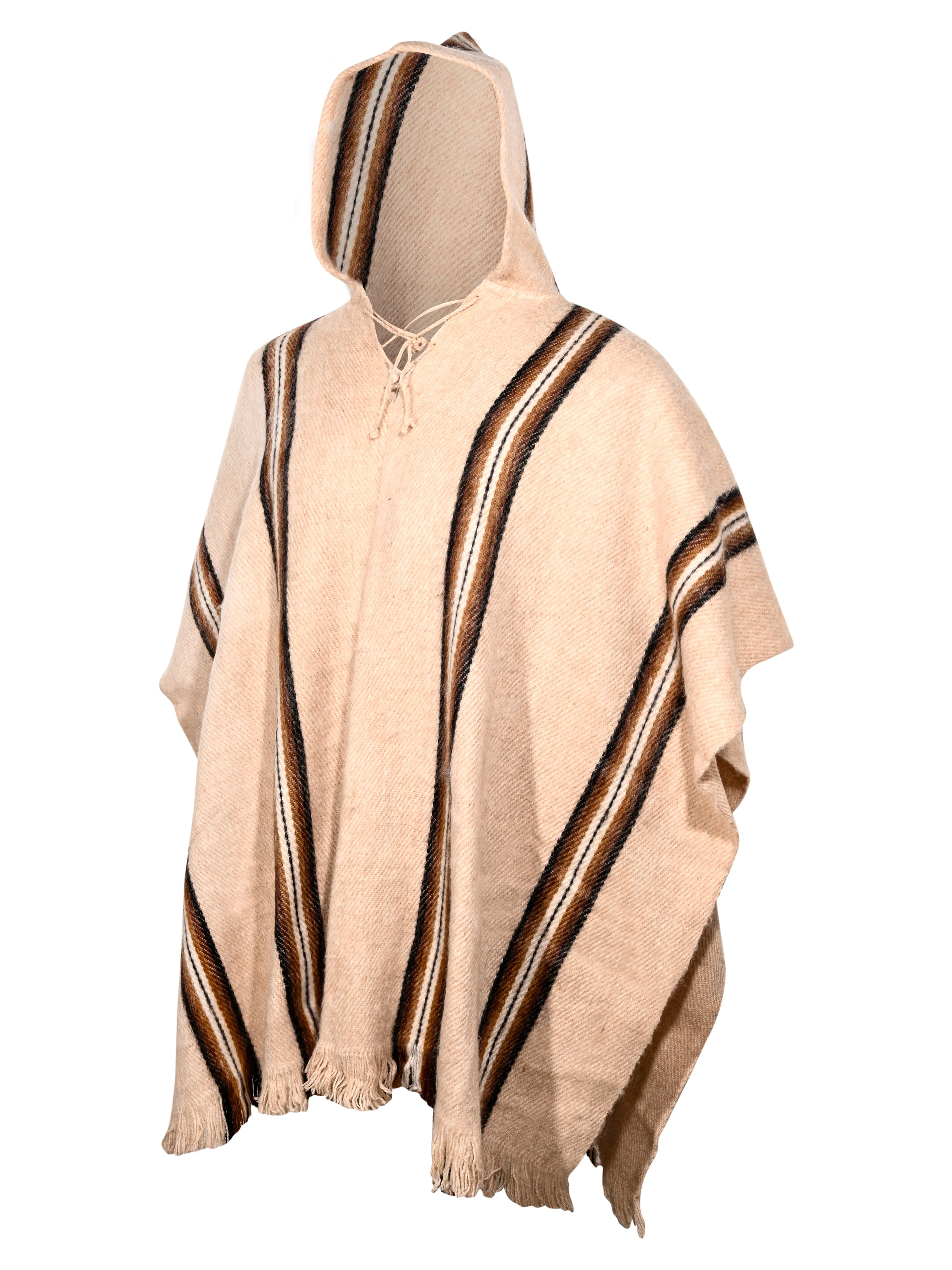 Bolivian "Illimani" Poncho with Hood - Image 18