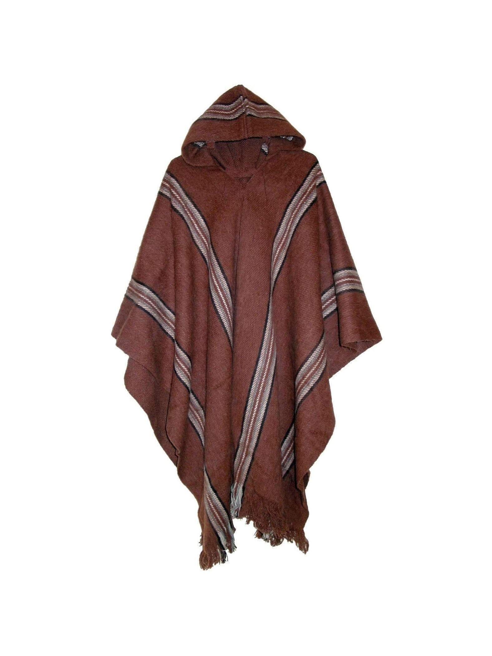 Bolivian "Illimani" Poncho with Hood - Image 5