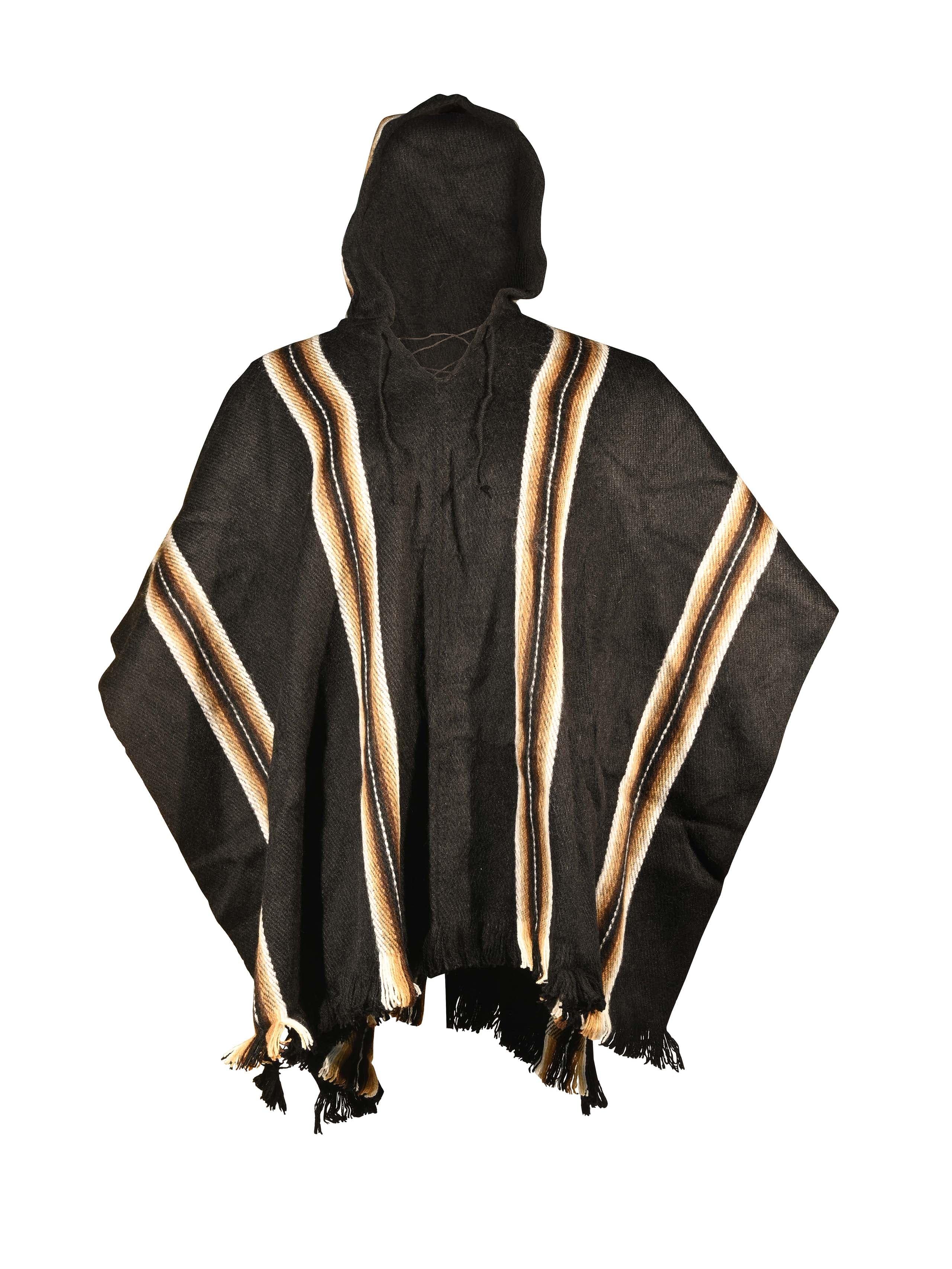 Bolivian "Illimani" Poncho with Hood - Image 6