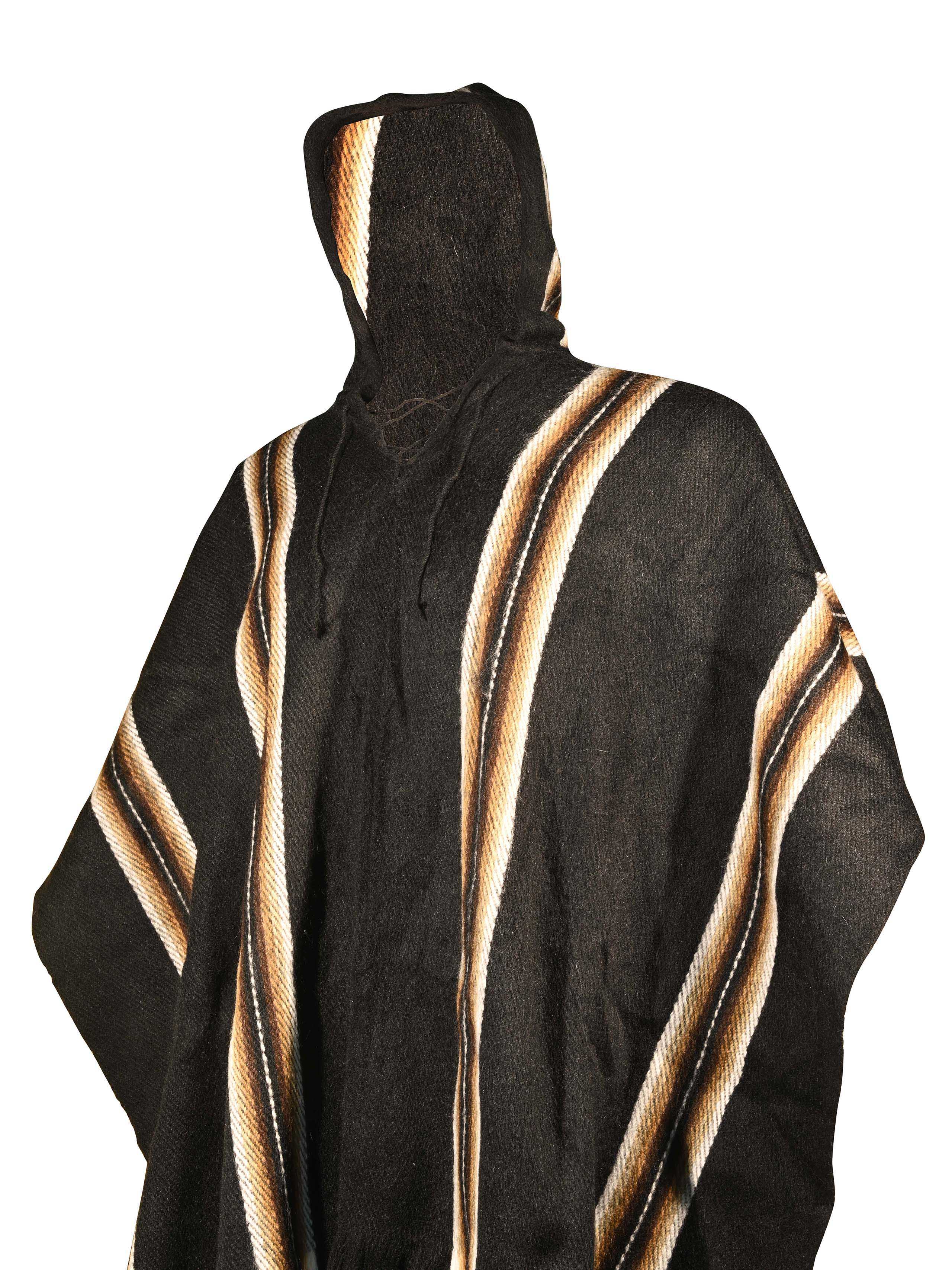 Bolivian "Illimani" Poncho with Hood - Image 7