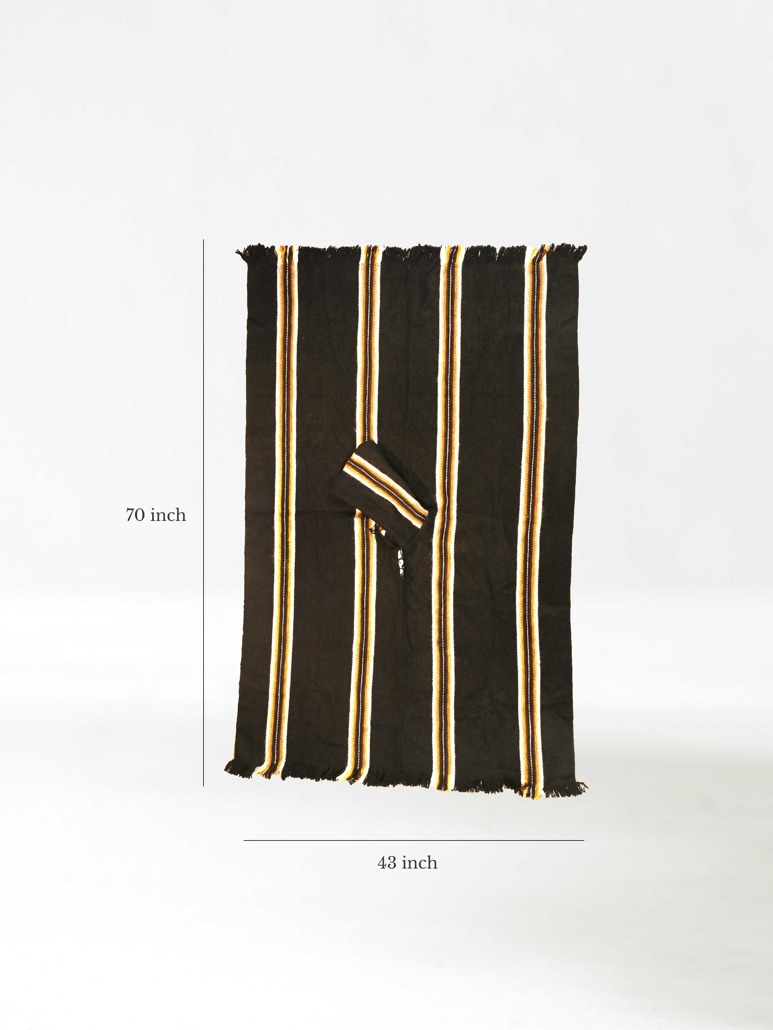 Bolivian "Illimani" Poncho with Hood - Image 8