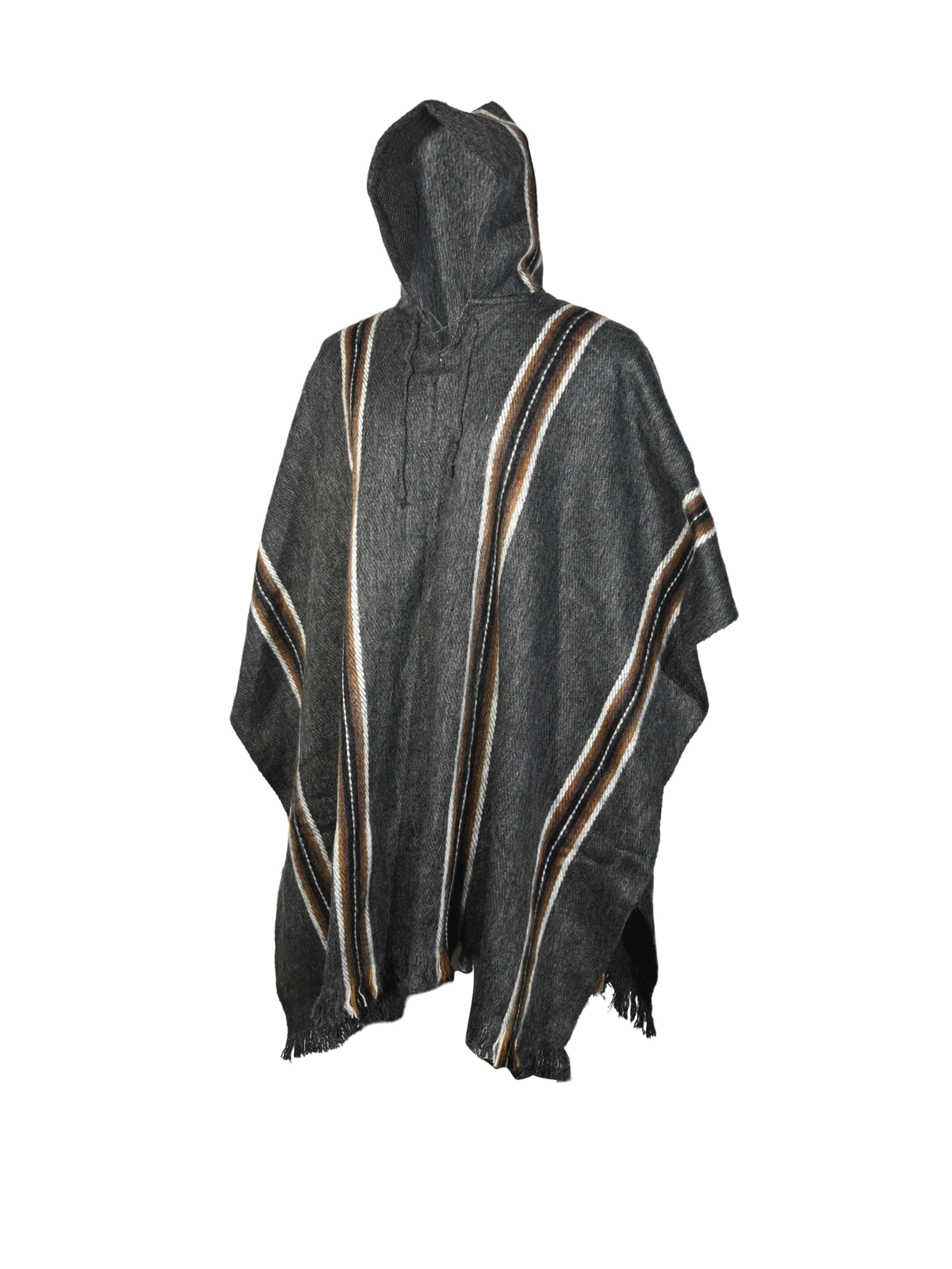 Bolivian "Illimani" Poncho with Hood - Image 9