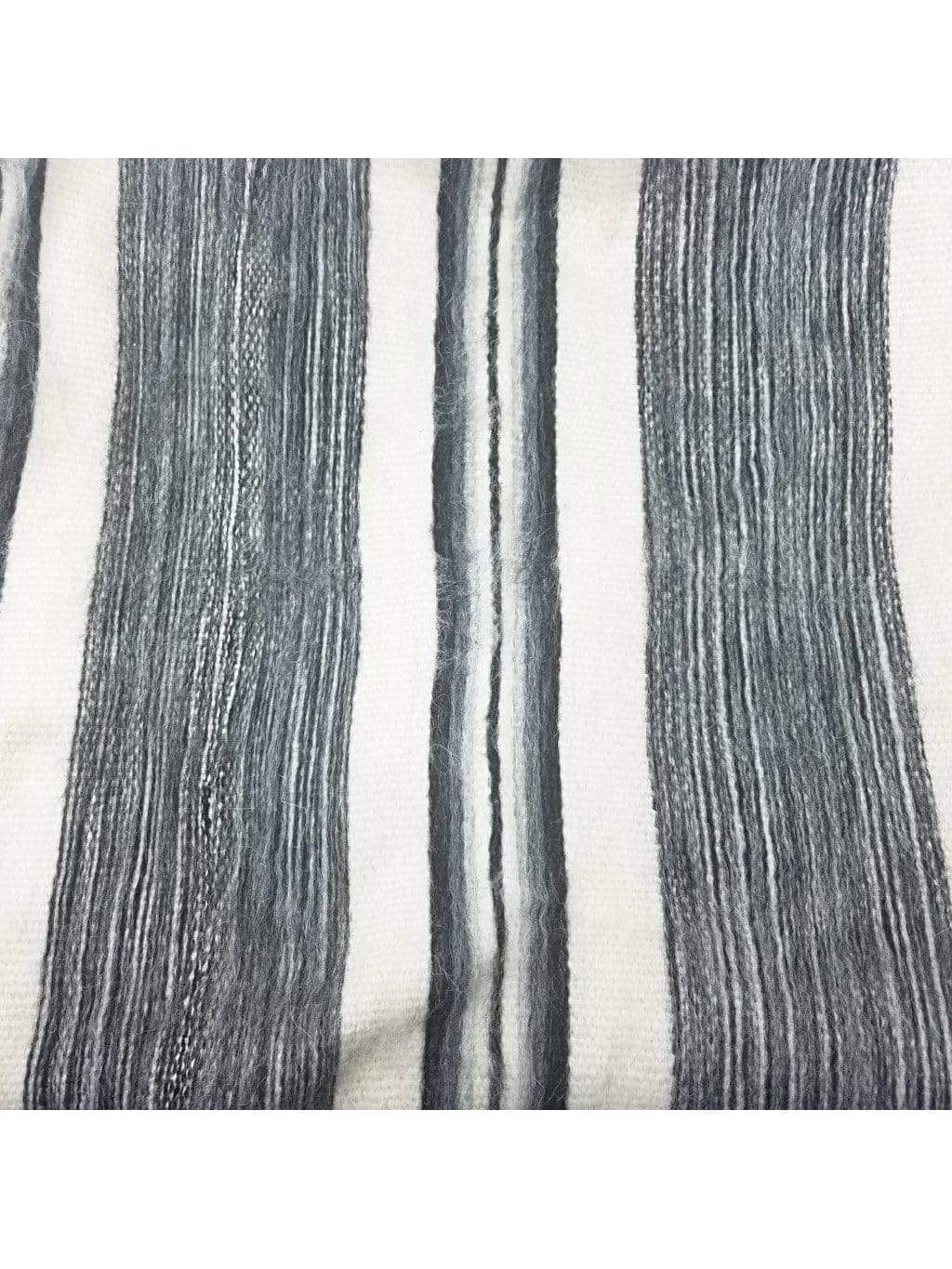 Bolivian "Huayna" Striped Poncho with Hood - Image 4