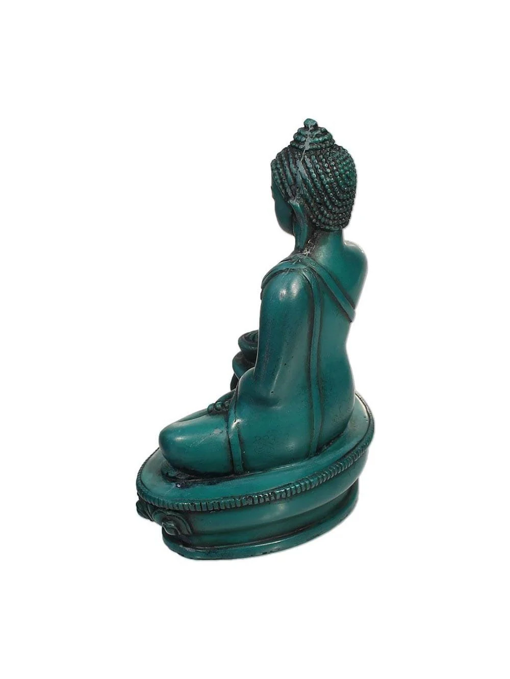 Buddha Turquoise Resin Statue - 5.5 in - Image 2