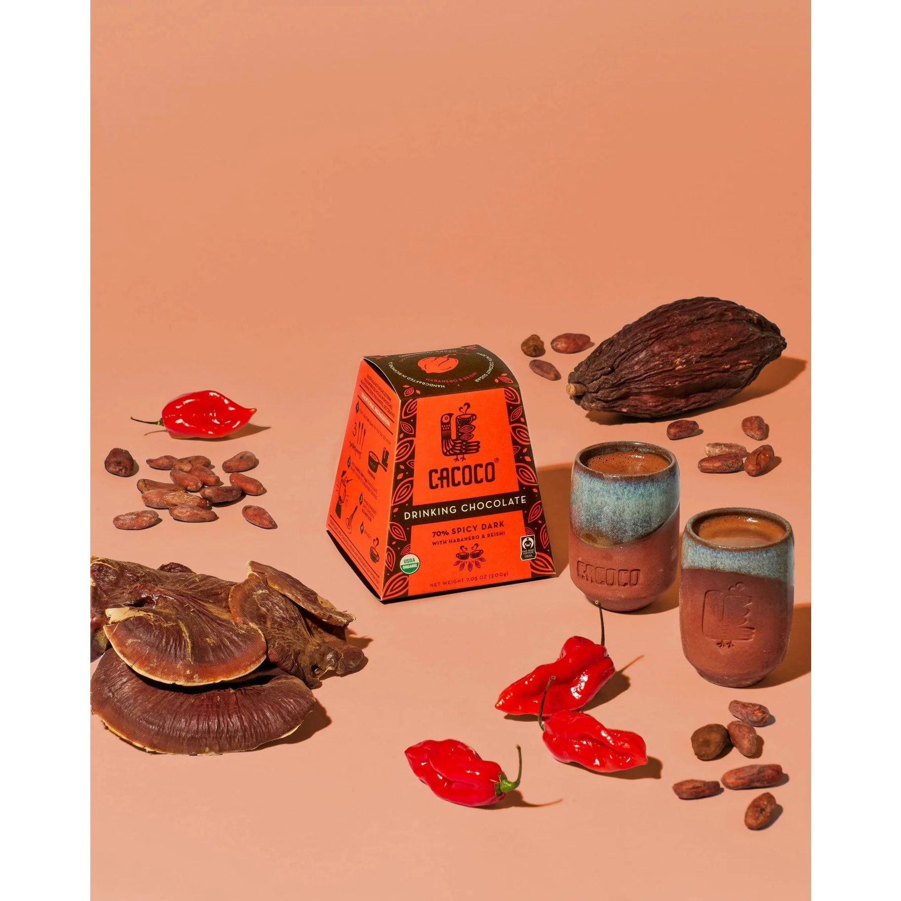 Cacoco Ceremonial Drinking Chocolate - 70% Spicy Dark - Image 2