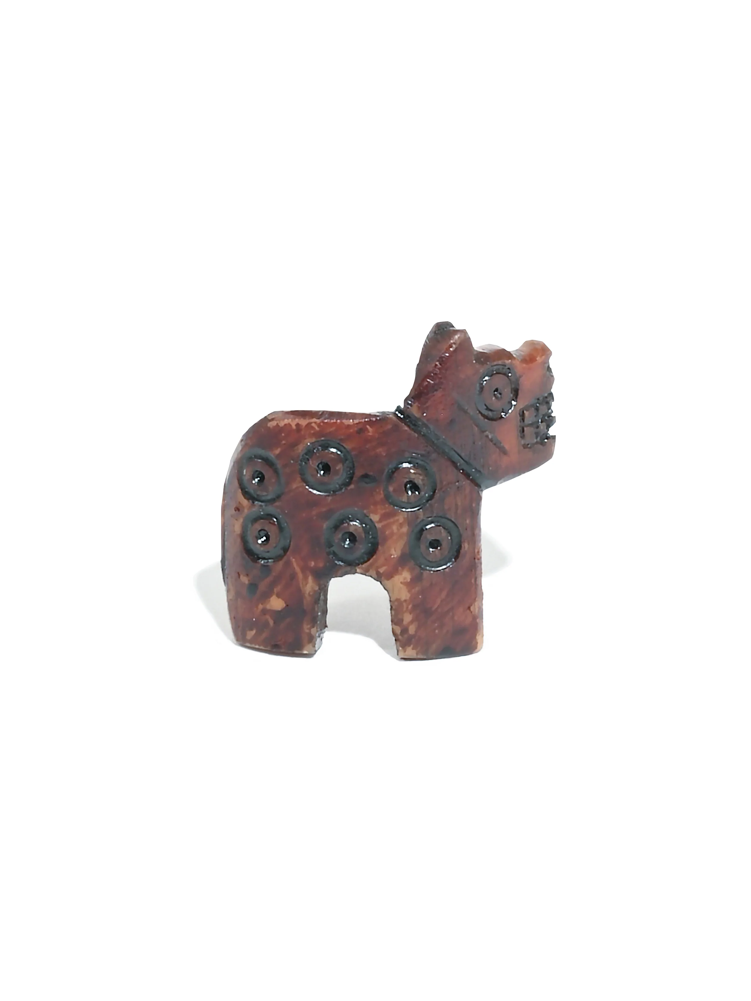 Carved Bone Jaguar Amulet - Image 3