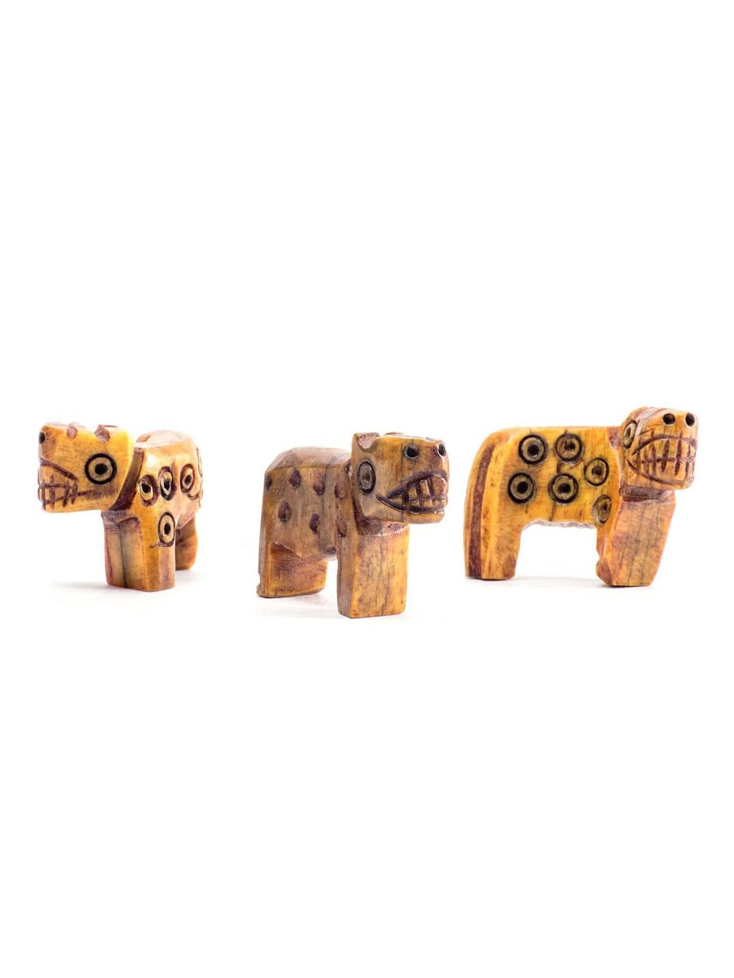 Carved Bone Jaguar Amulet - Image 5