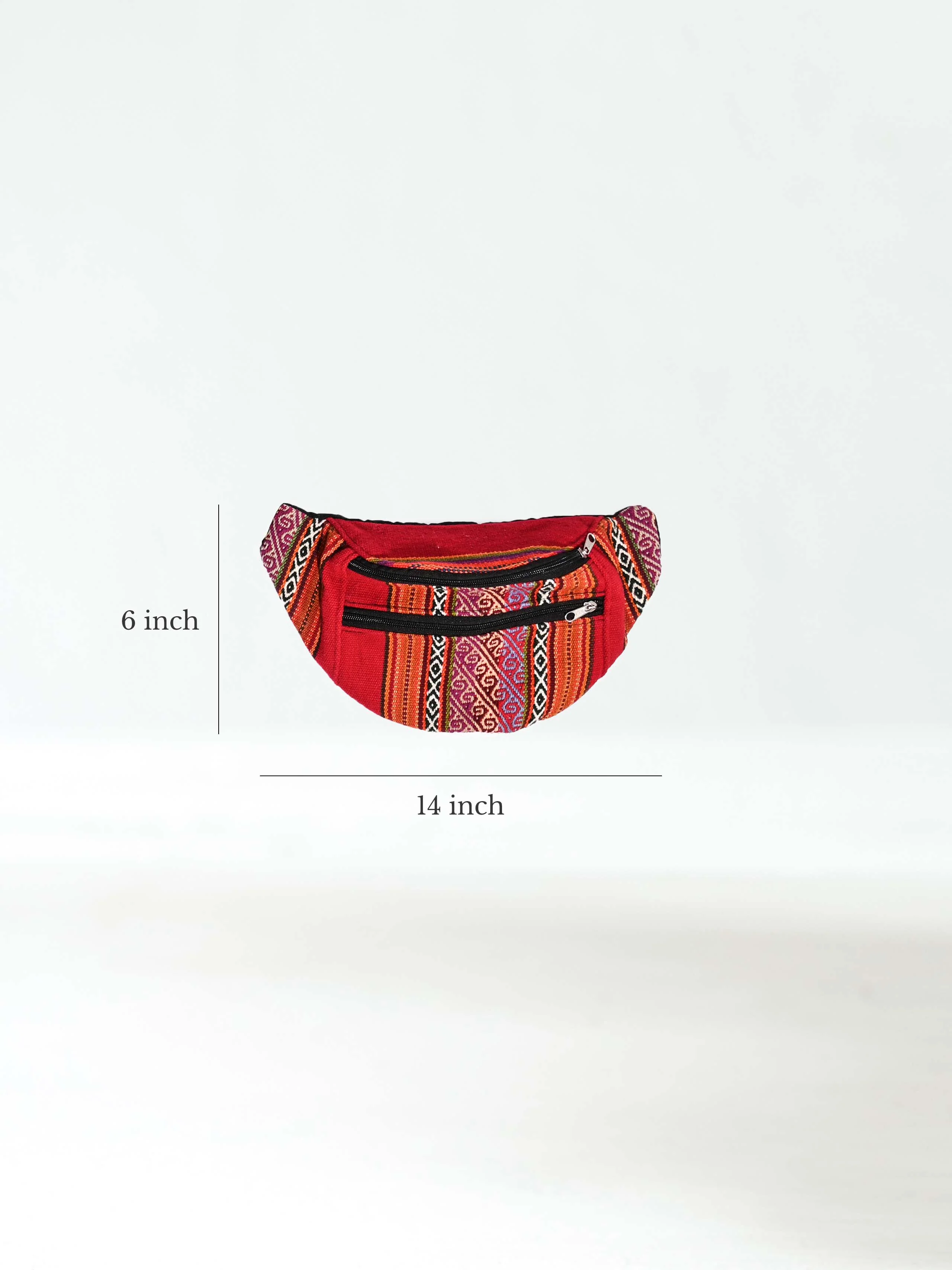 Chincheros Artisan Woven Waist Pouch - Image 4