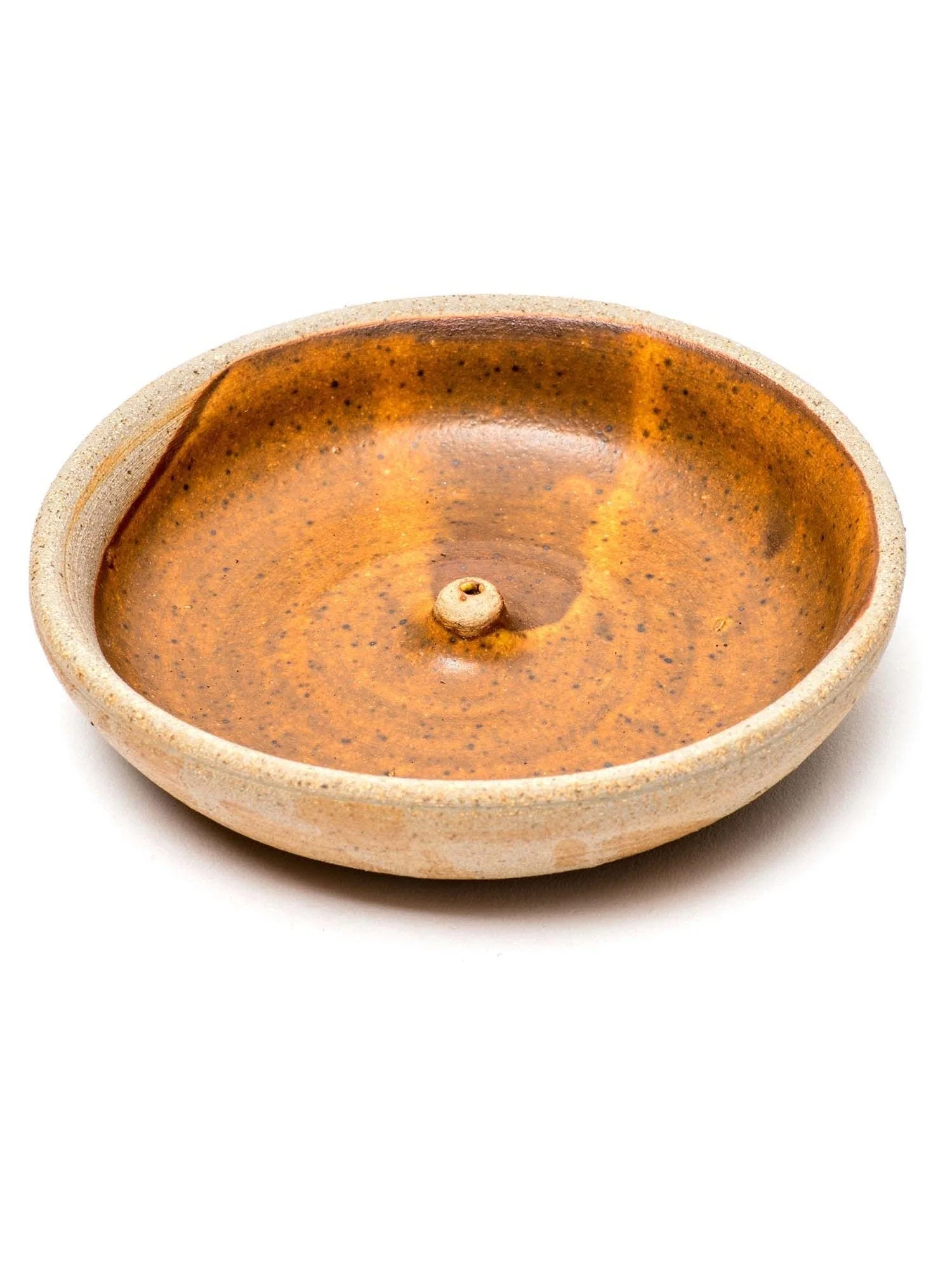 Clay Stoneware Glazed Incense Holder - Image 3