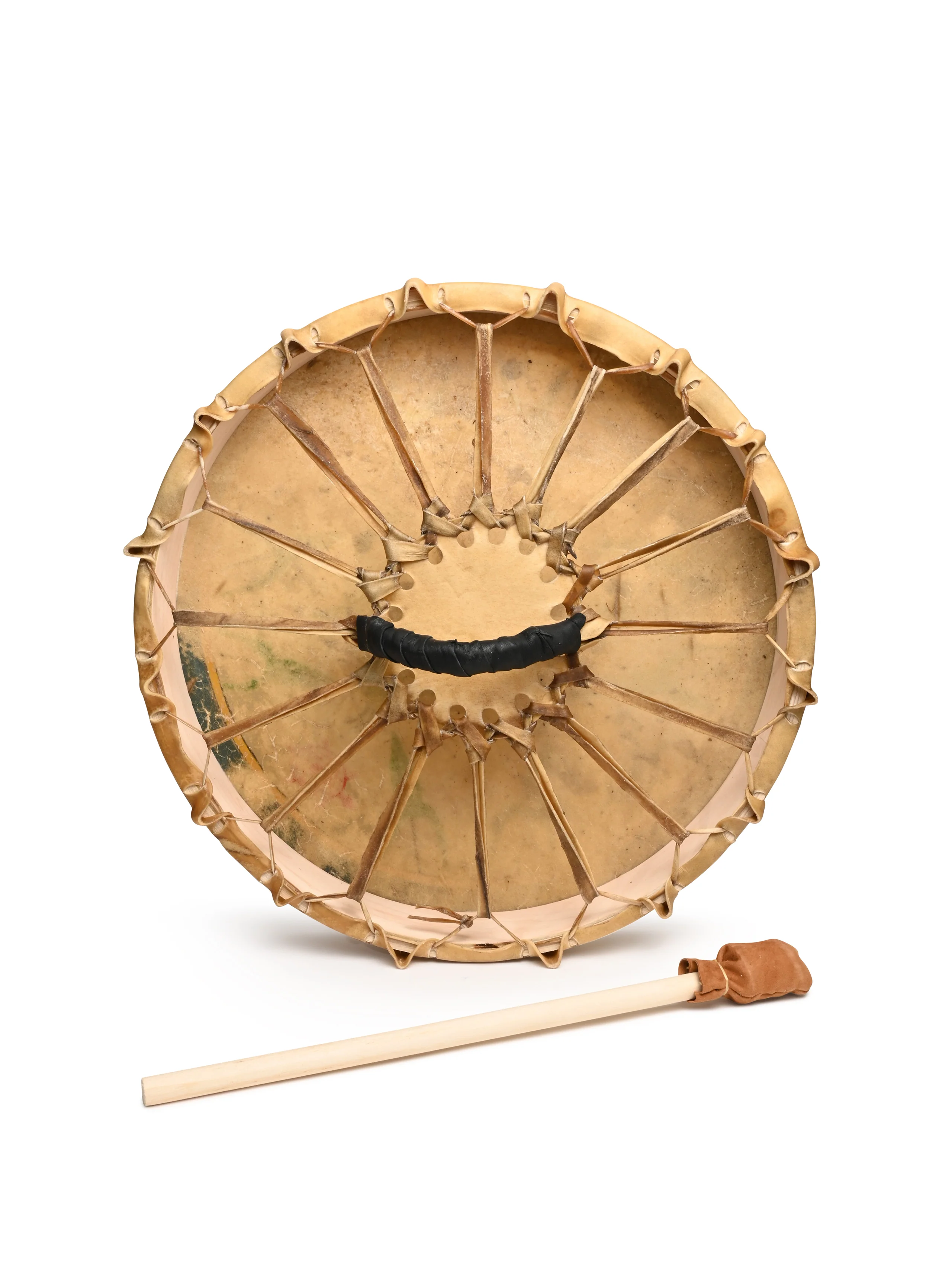 Mother Earth Turtle Buffalo Hide Drum - Image 3