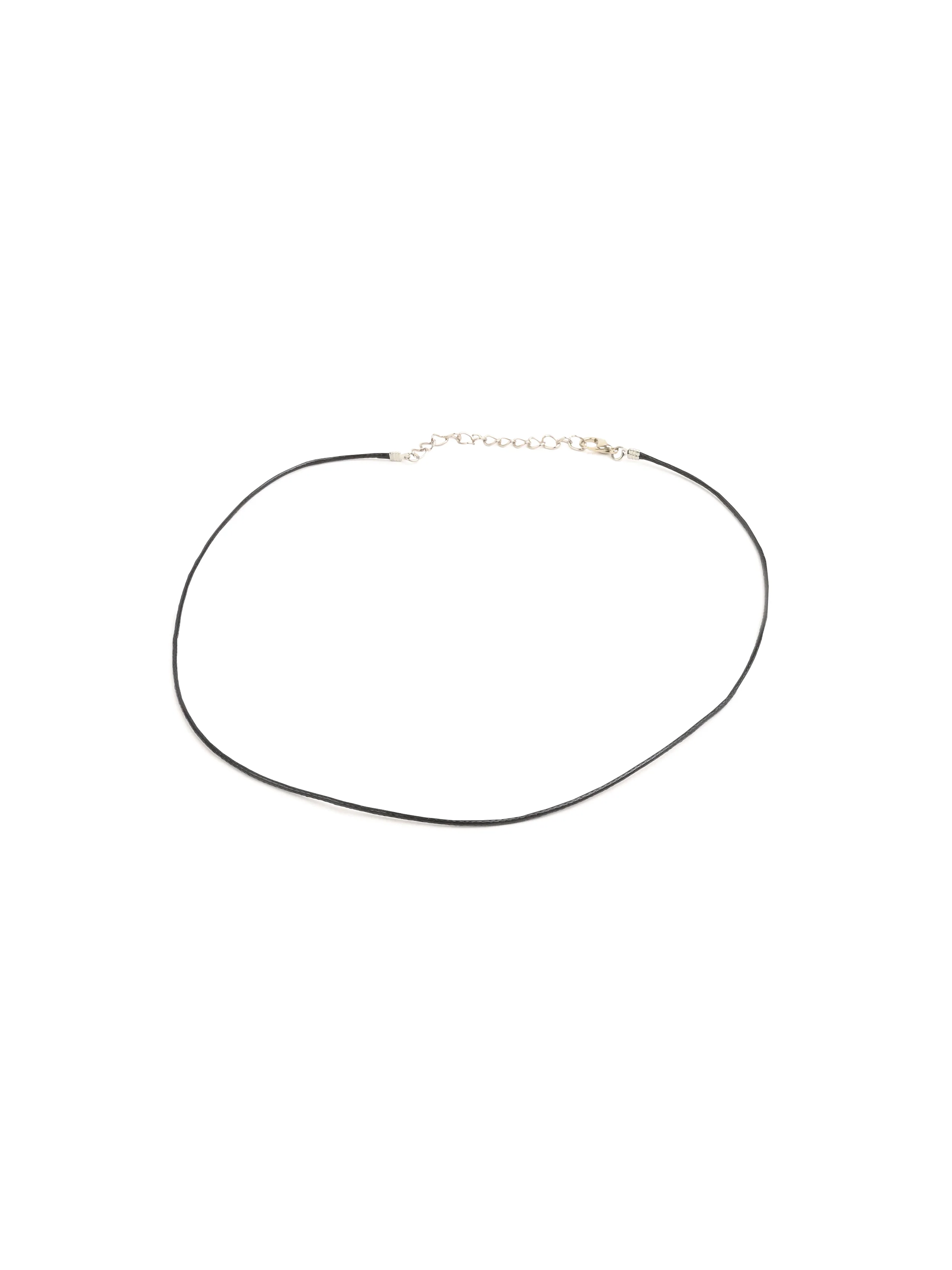 Waxed Cotton Cord Necklace 16-18 in - Image 2
