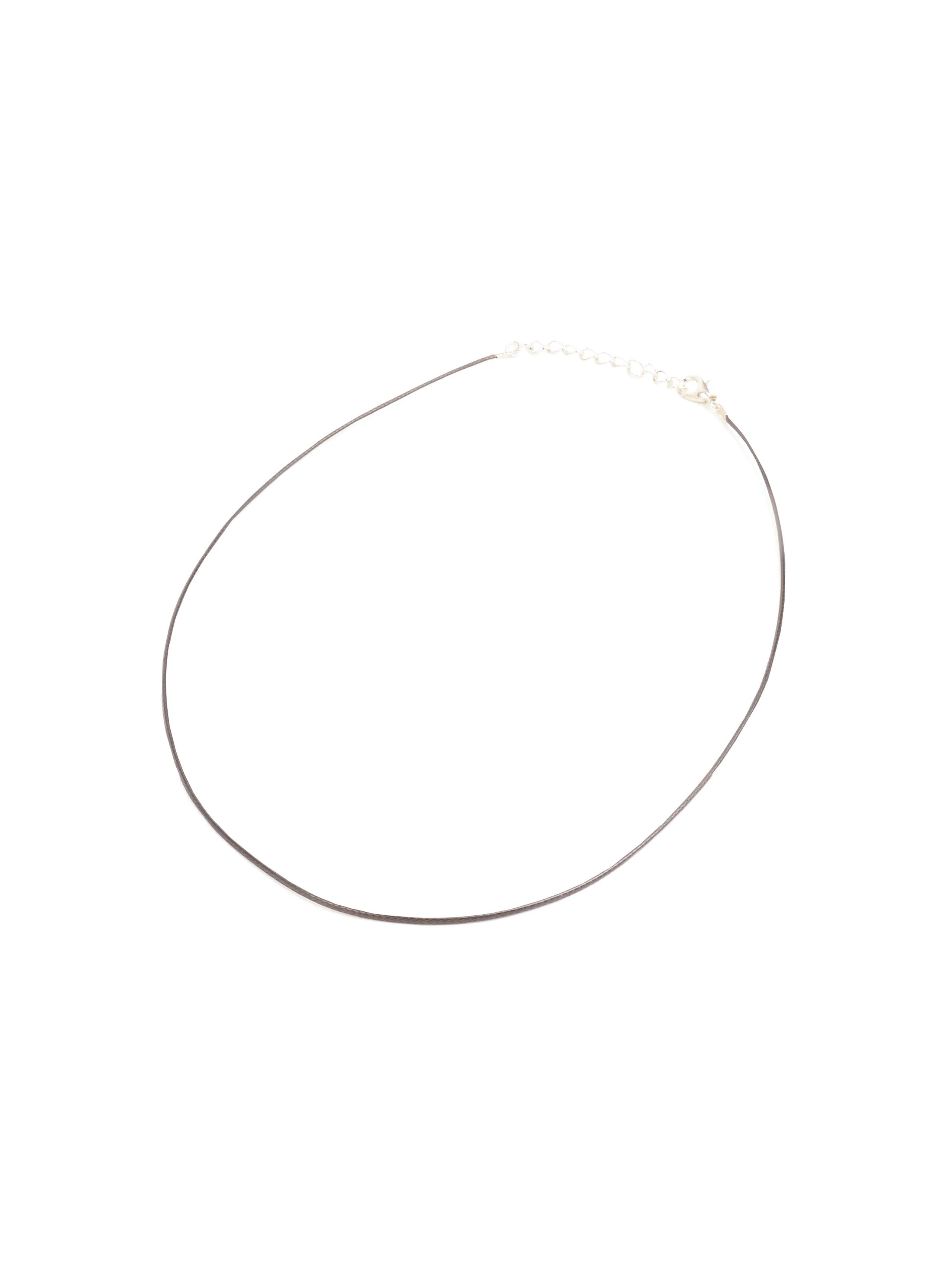 Waxed Cotton Cord Necklace 16-18 in - Image 5
