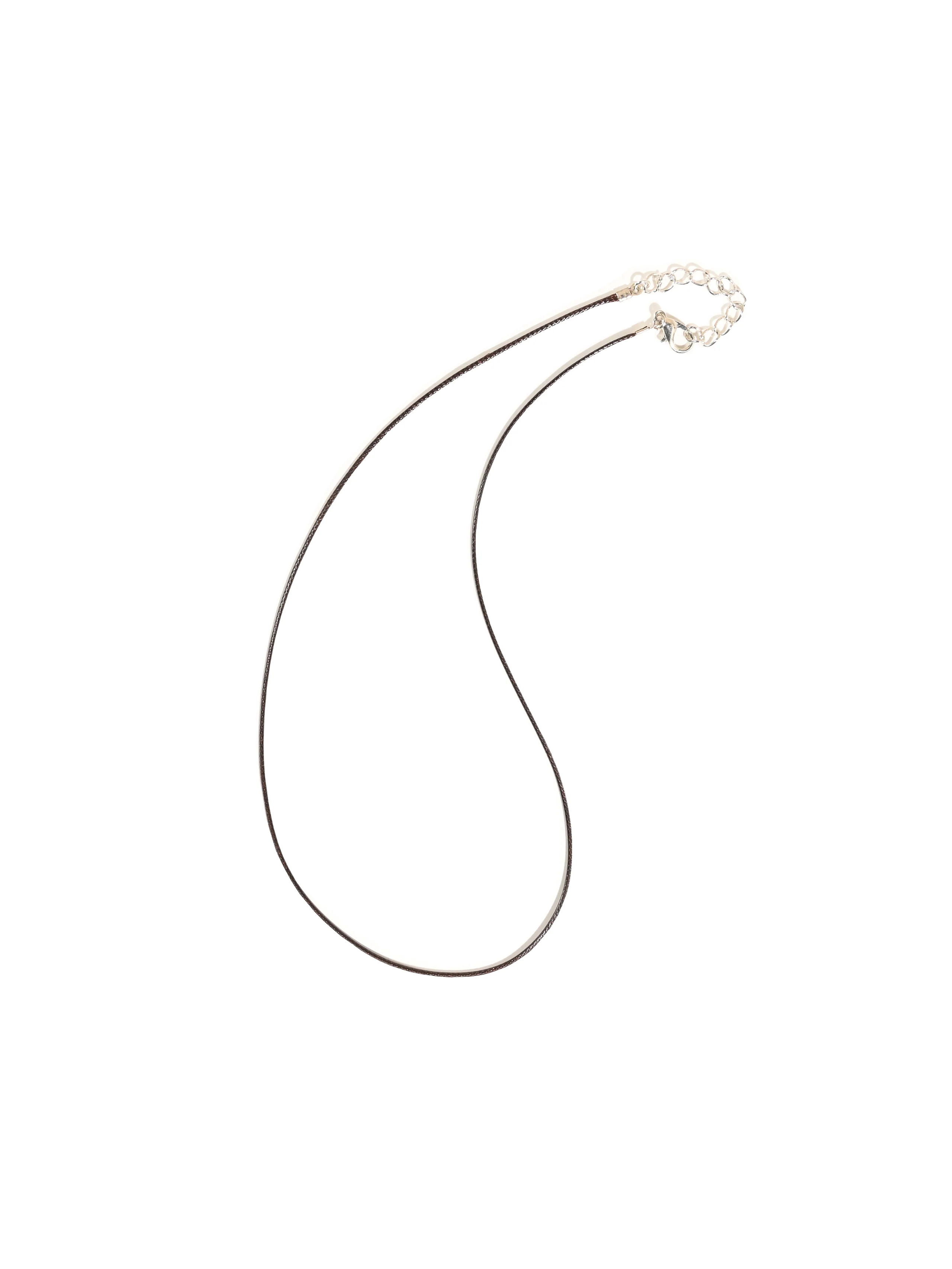 Waxed Cotton Cord Necklace 16-18 in - Image 6