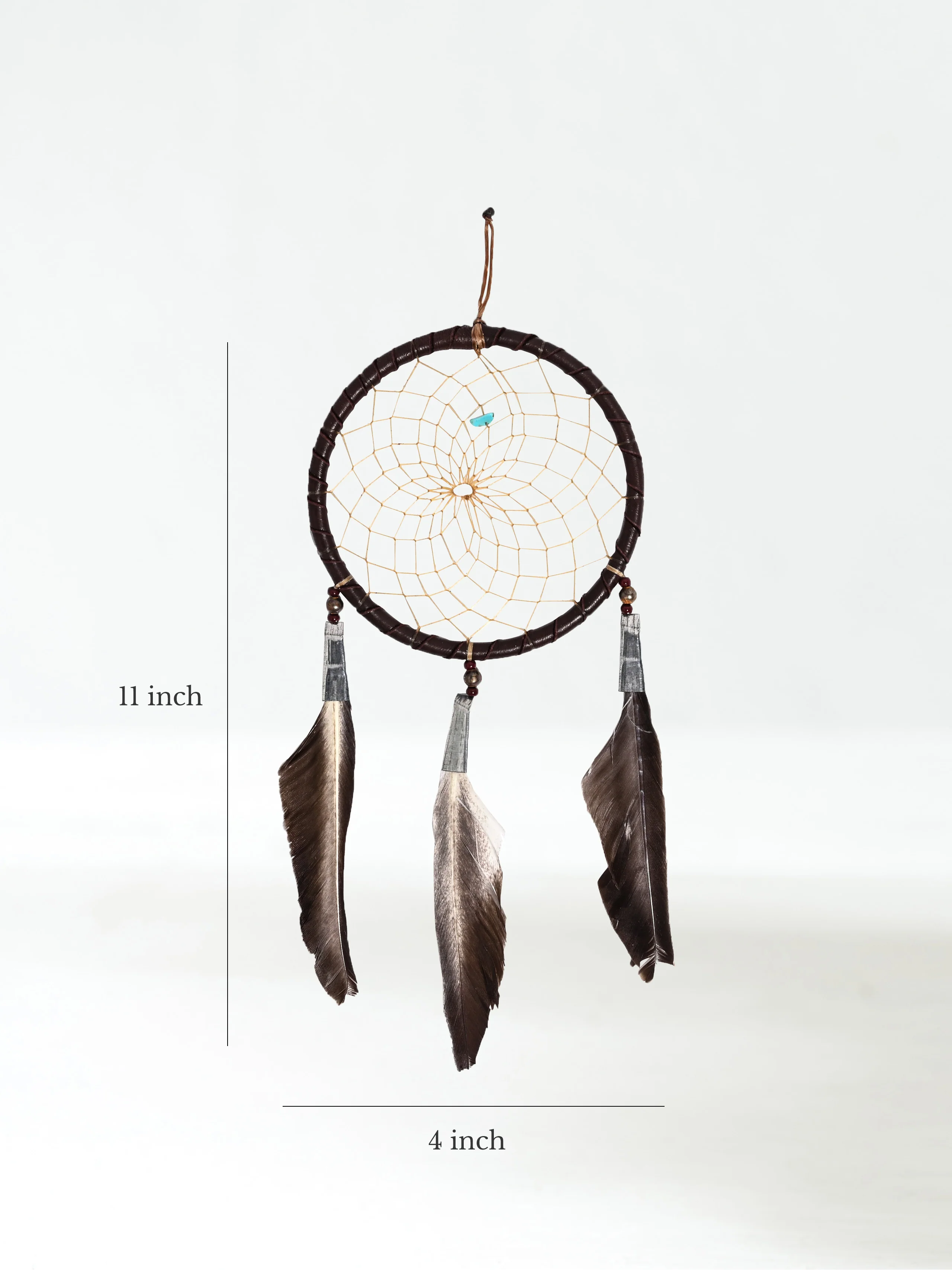 4" Turquoise Stone Dreamcatcher - Image 59