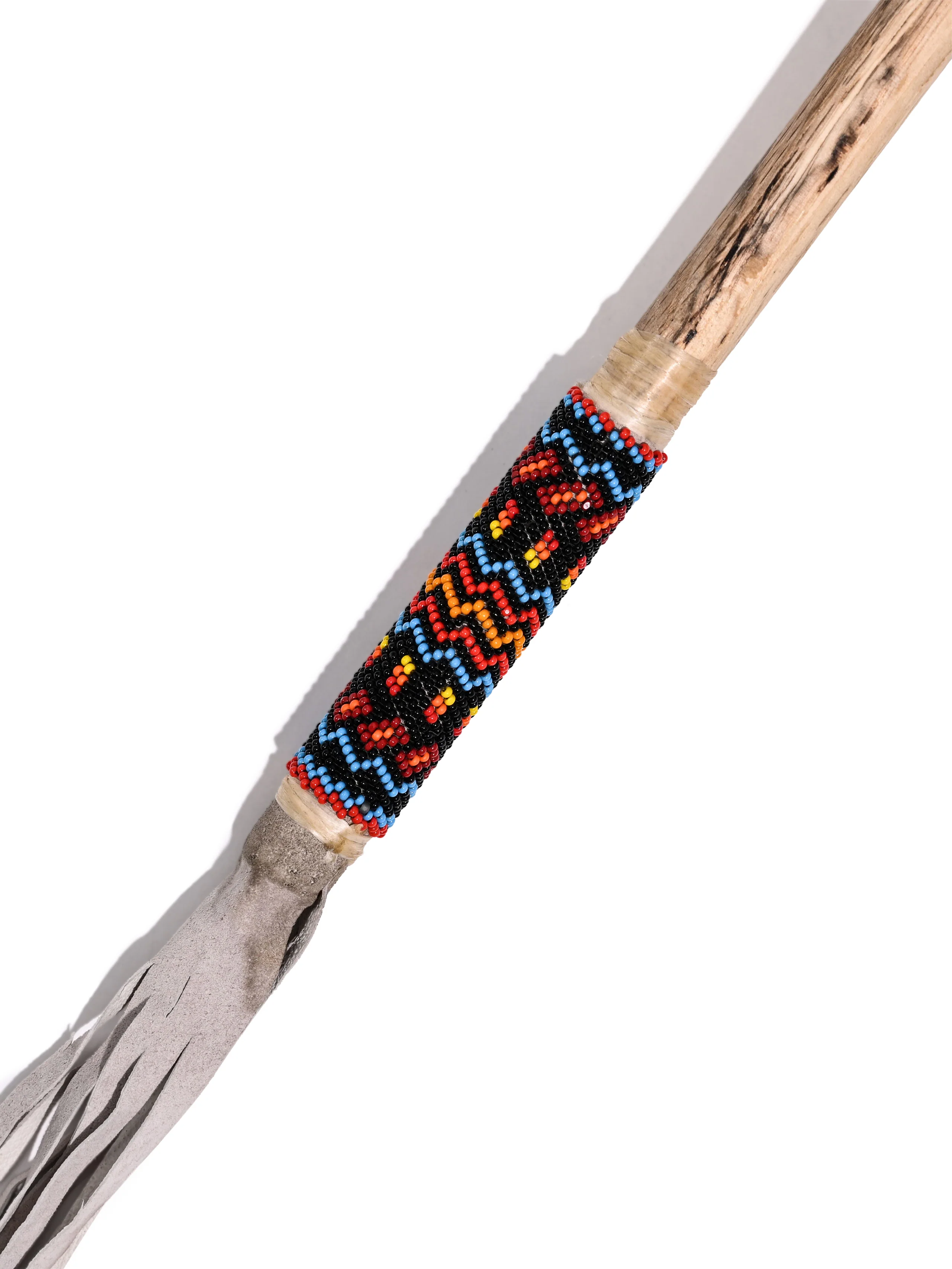 Elk Hide Beaded Rattle - Image 11